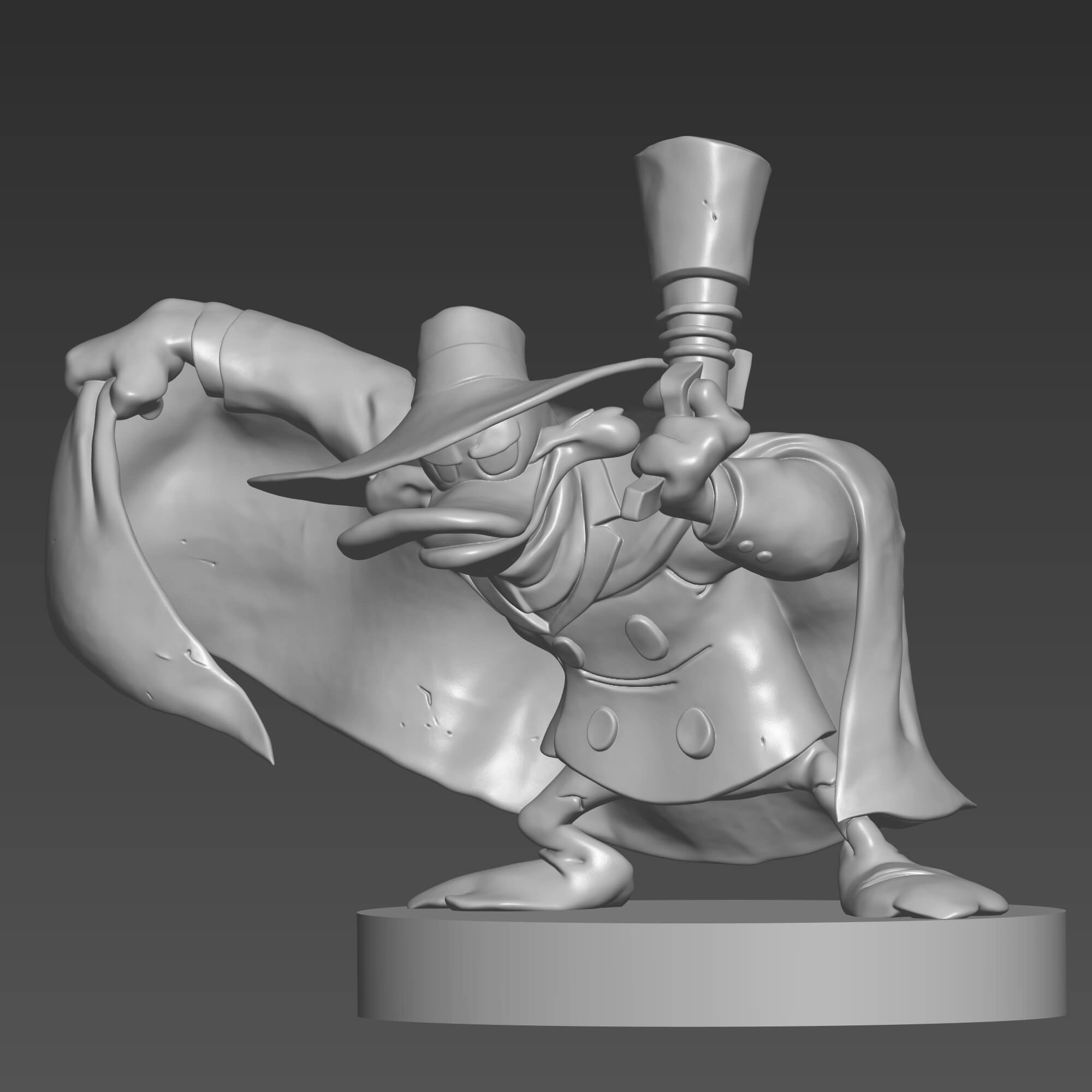 Darkwing Duck 3D STL File Lets Get Dangerous Duck Figure 3D Model