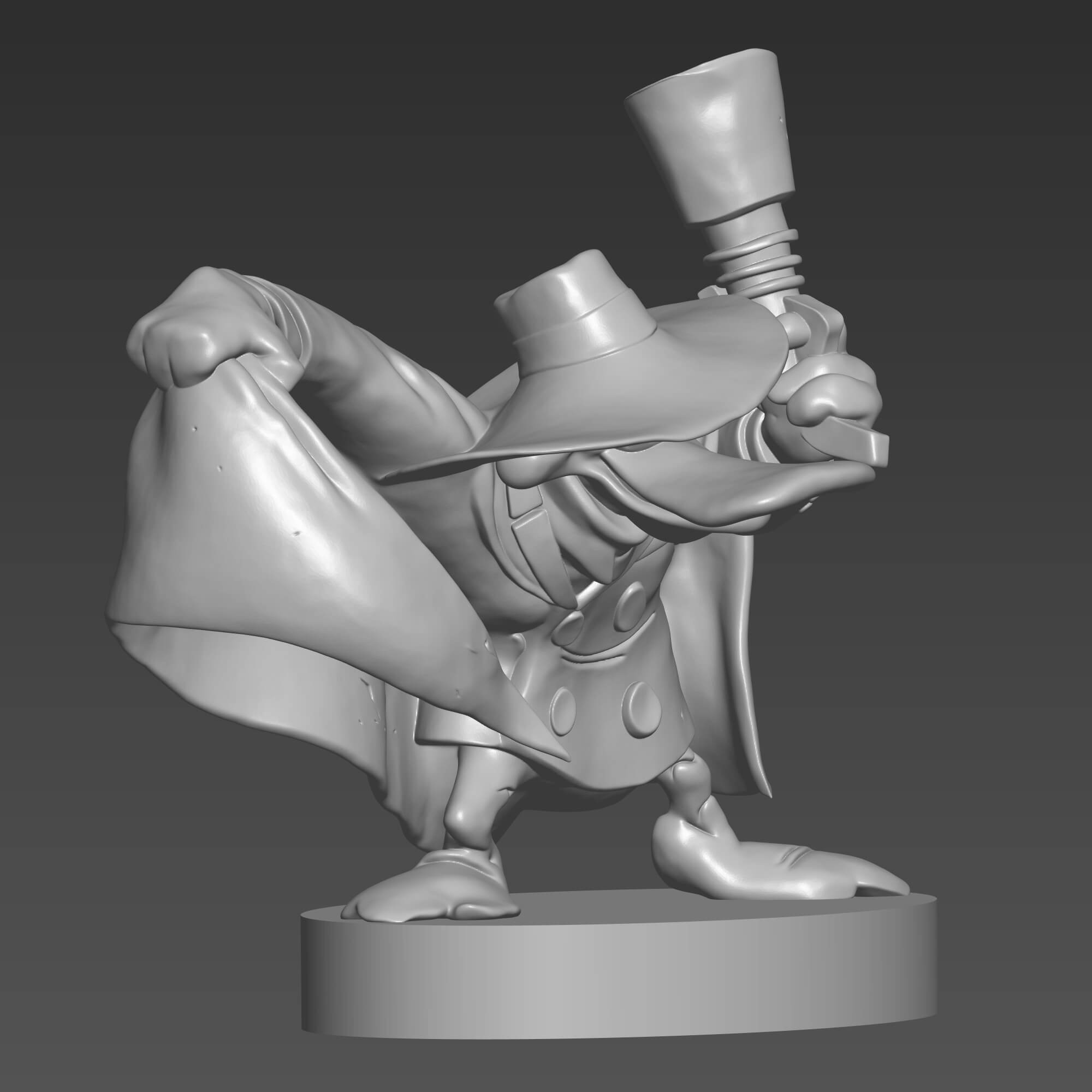 Darkwing Duck 3D STL File Lets Get Dangerous Duck Figure 3D Model