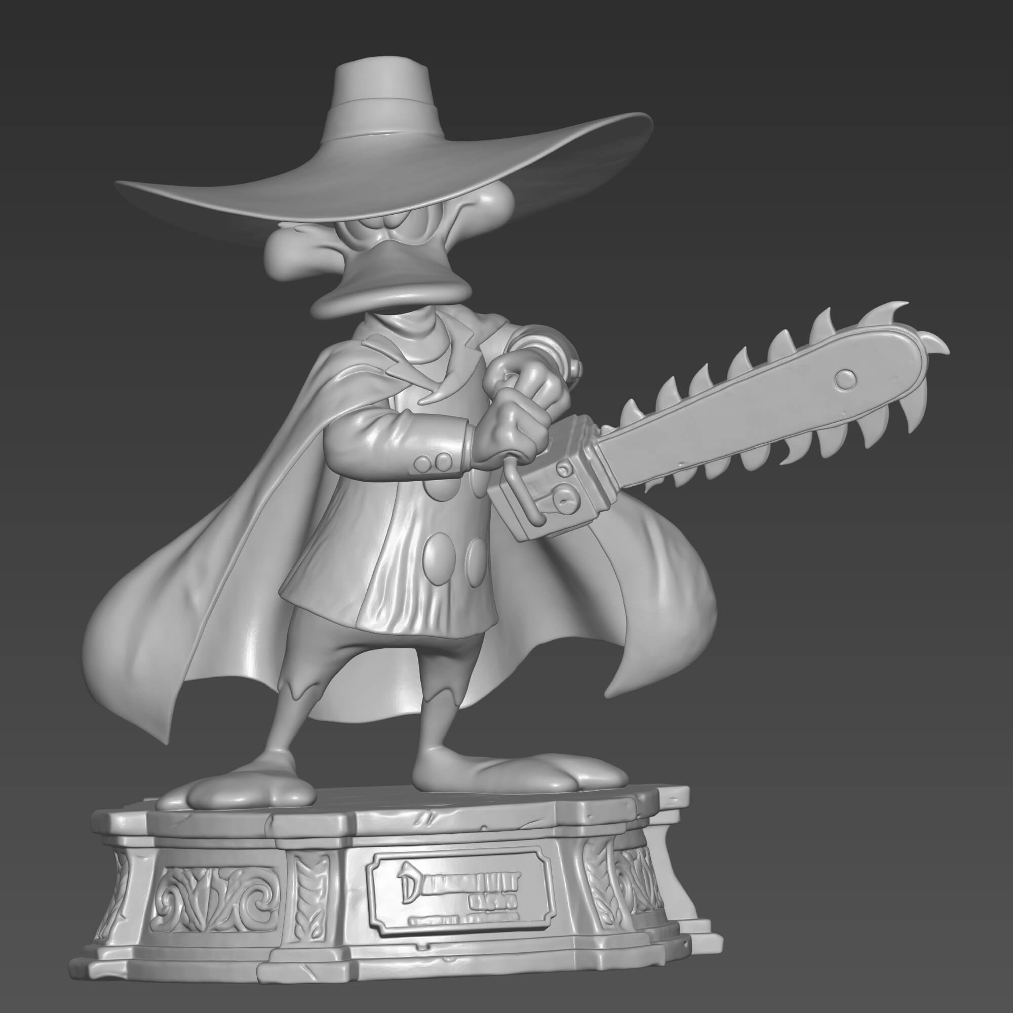 Darkwing Duck Chainsaw STL File for 3D Printing 3D Model