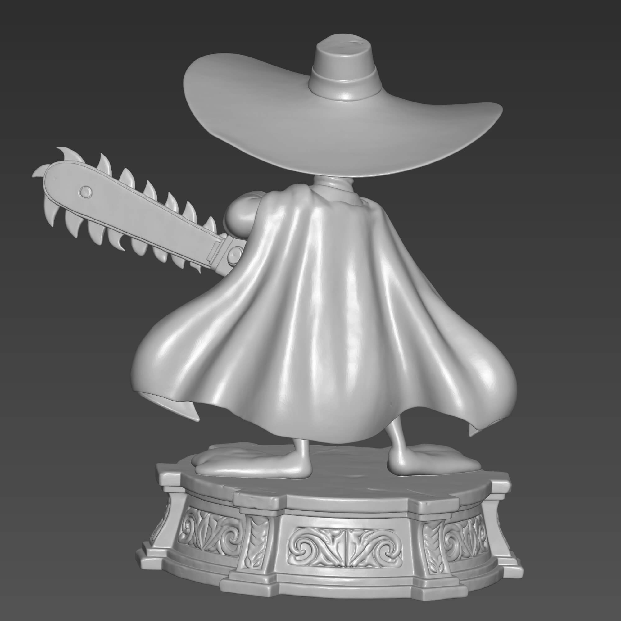 Darkwing Duck Chainsaw STL File for 3D Printing 3D Model