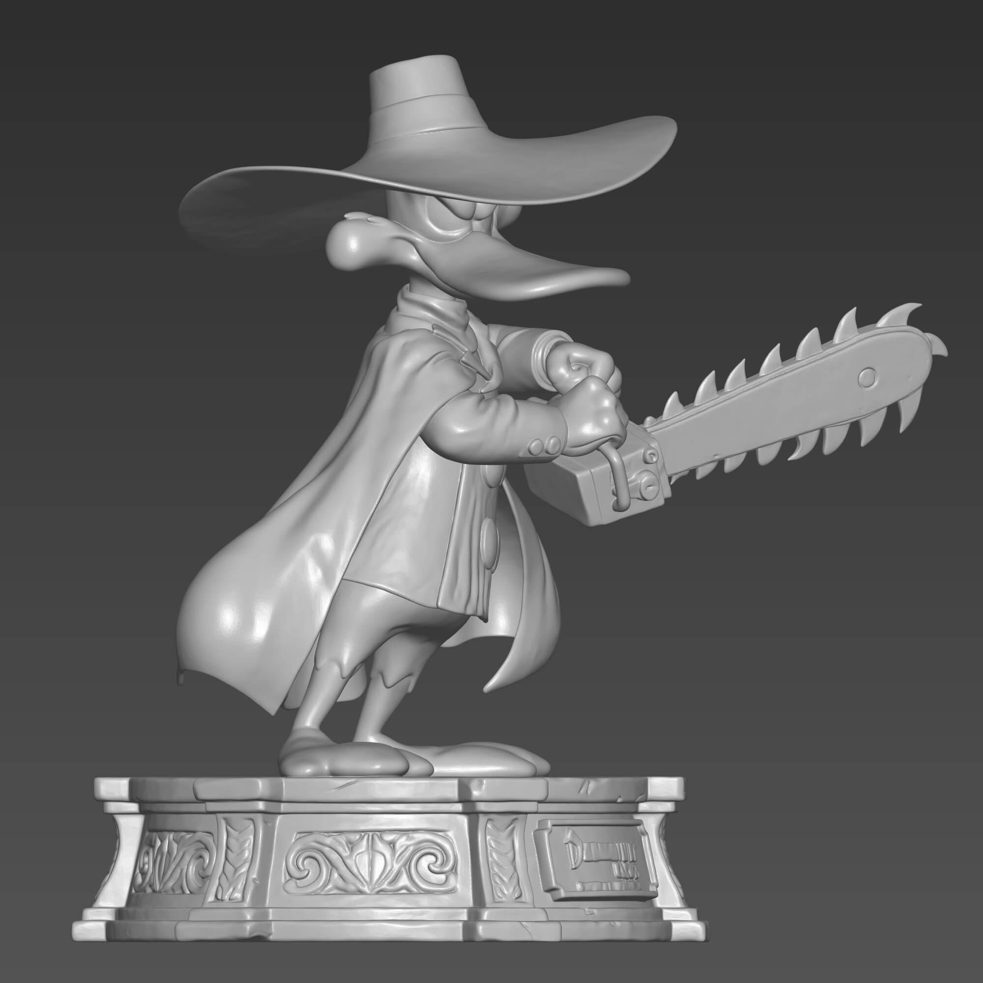 Darkwing Duck Chainsaw STL File for 3D Printing 3D Model