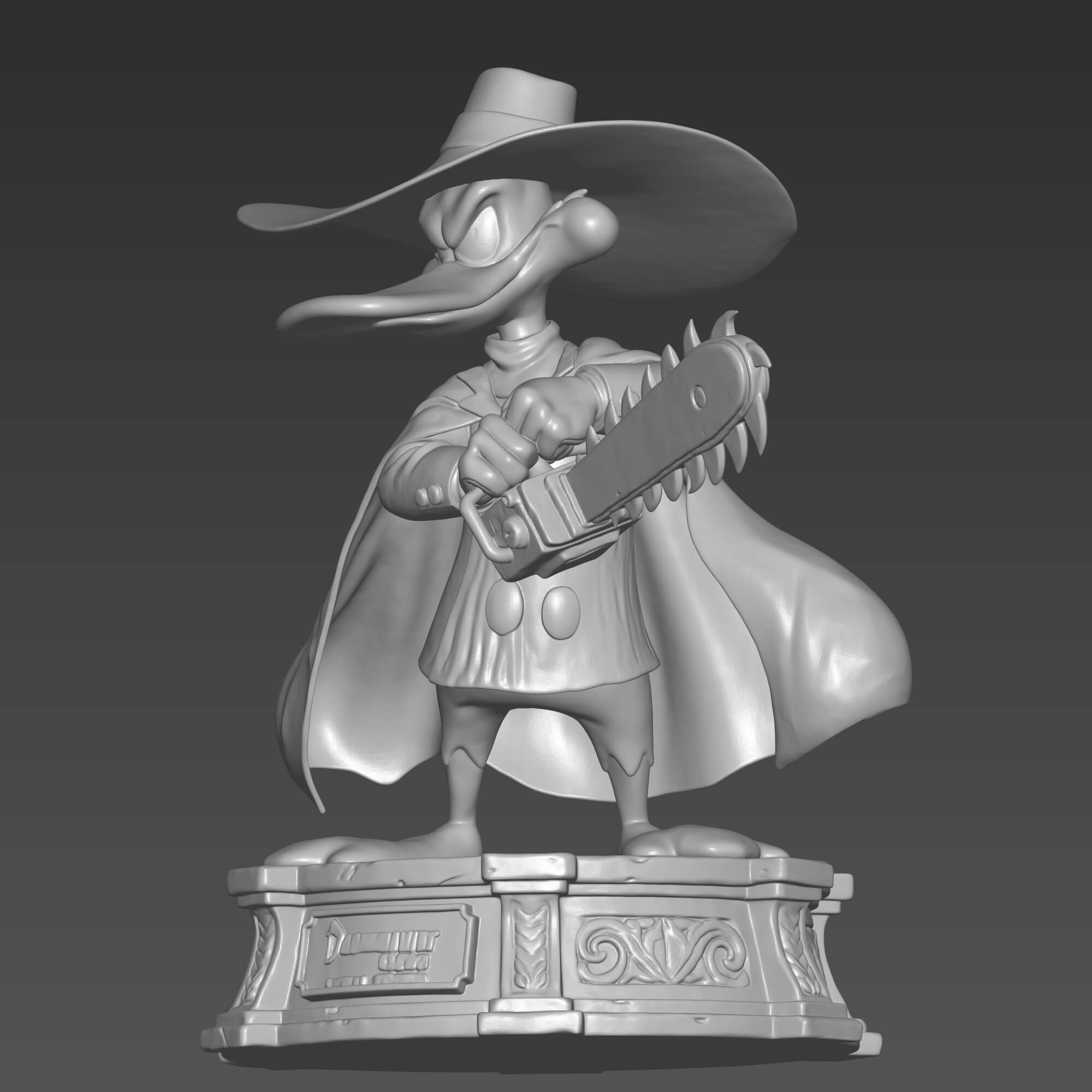 Darkwing Duck Chainsaw STL File for 3D Printing 3D Model