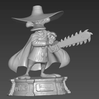 Darkwing Duck Chainsaw STL File for 3D Printing