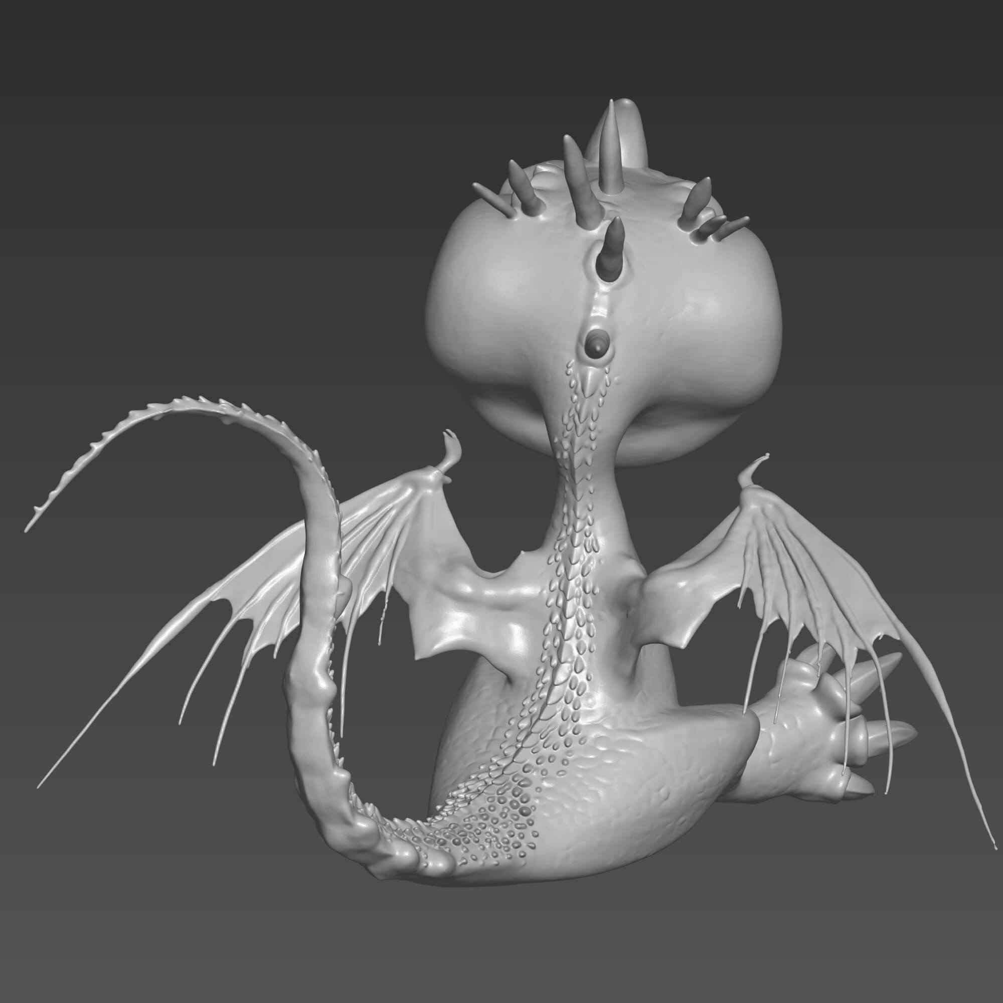 Deadly Nadder Baby Dragon 3D STL File 3D Model