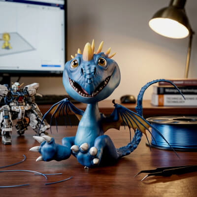 Deadly Nadder Baby Dragon 3D STL File