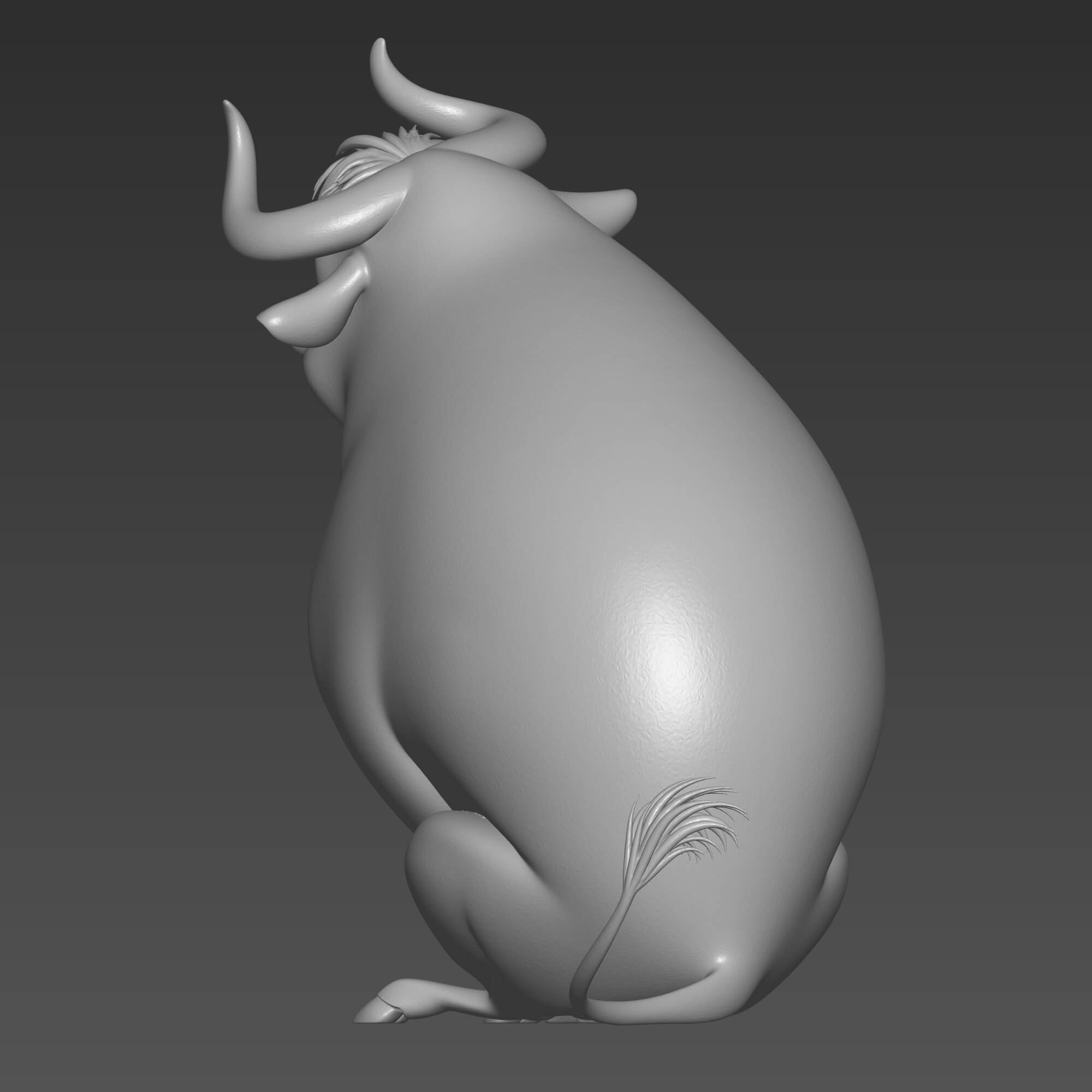 Ferdinand the Bull 3D STL File - Disney Character Sculpture 3D Model