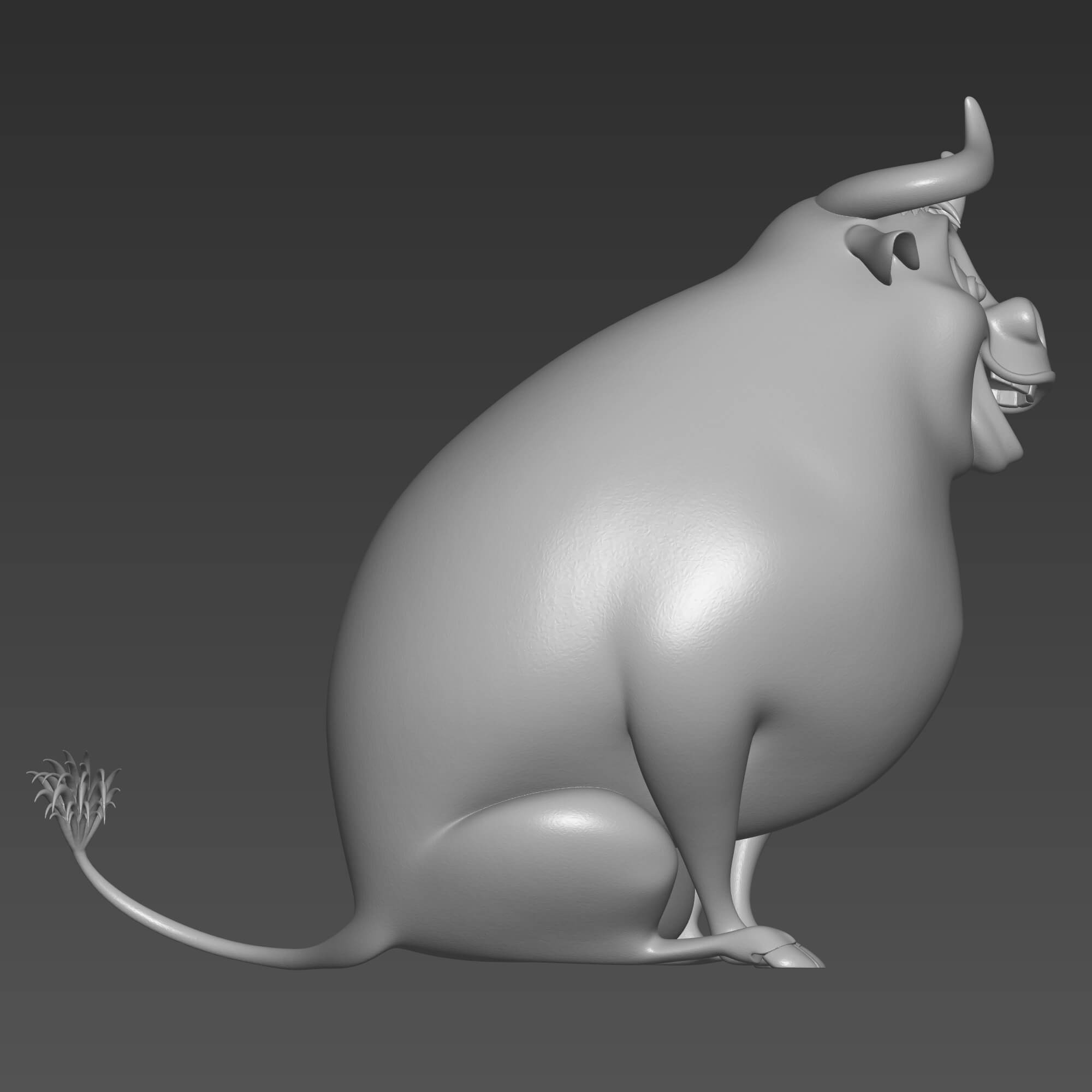 Ferdinand the Bull 3D STL File - Disney Character Sculpture 3D Model