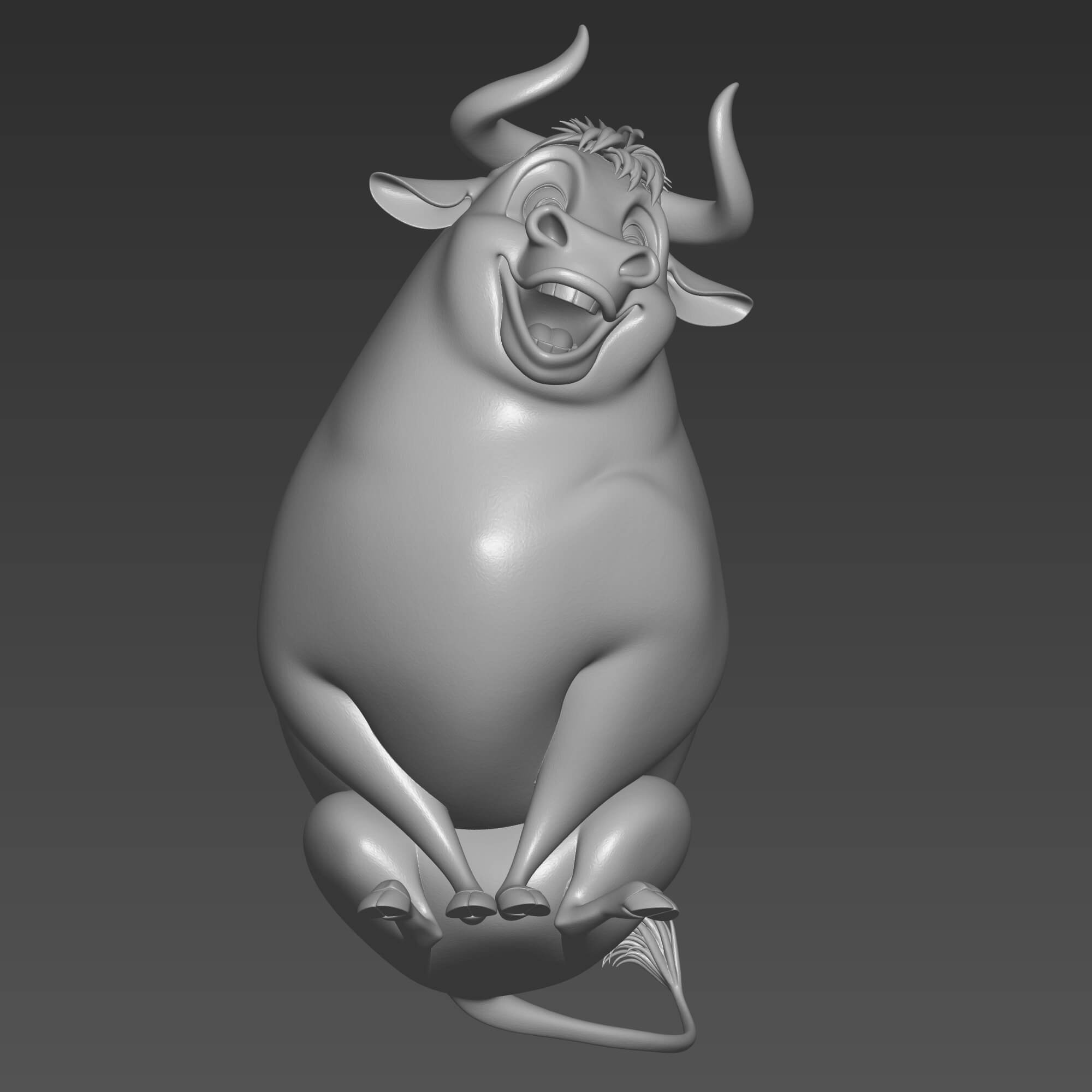Ferdinand the Bull 3D STL File - Disney Character Sculpture 3D Model