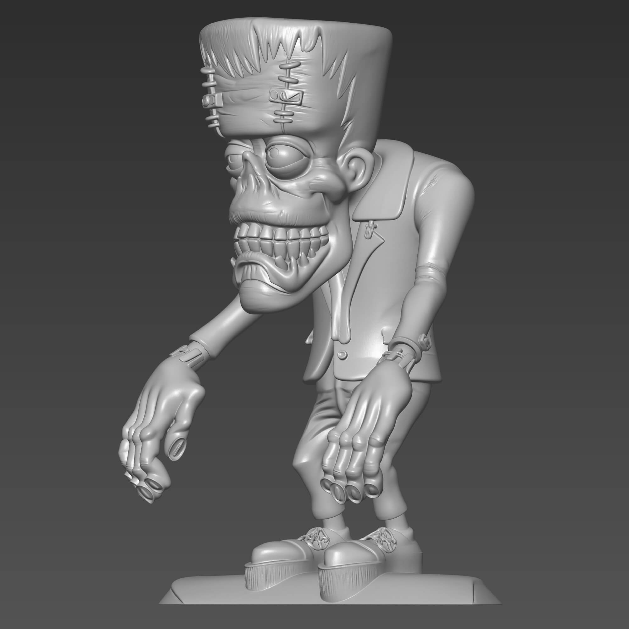 Frankenstein Monster 3D STL File Halloween Collectible Model 3D Model