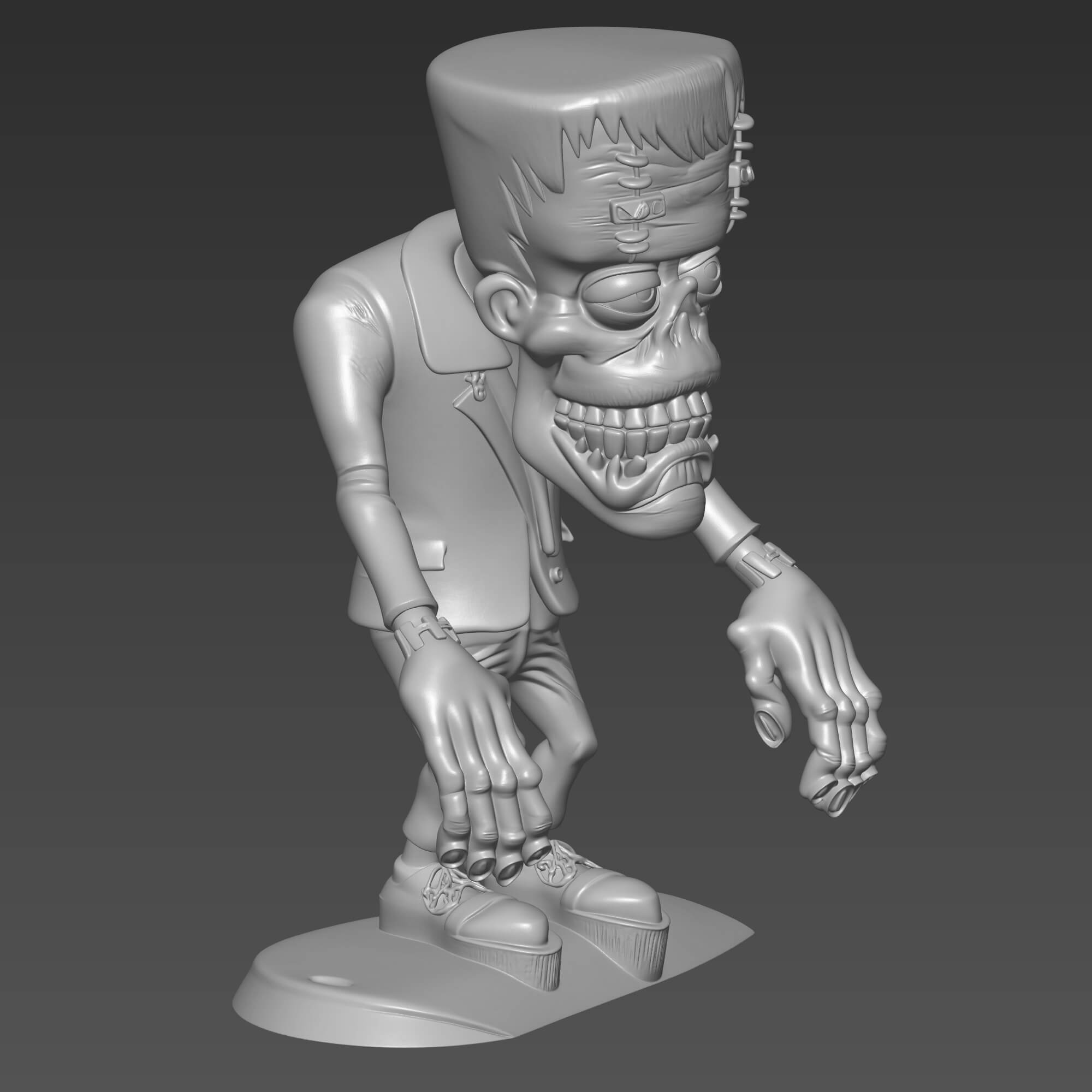 Frankenstein Monster 3D STL File Halloween Collectible Model 3D Model