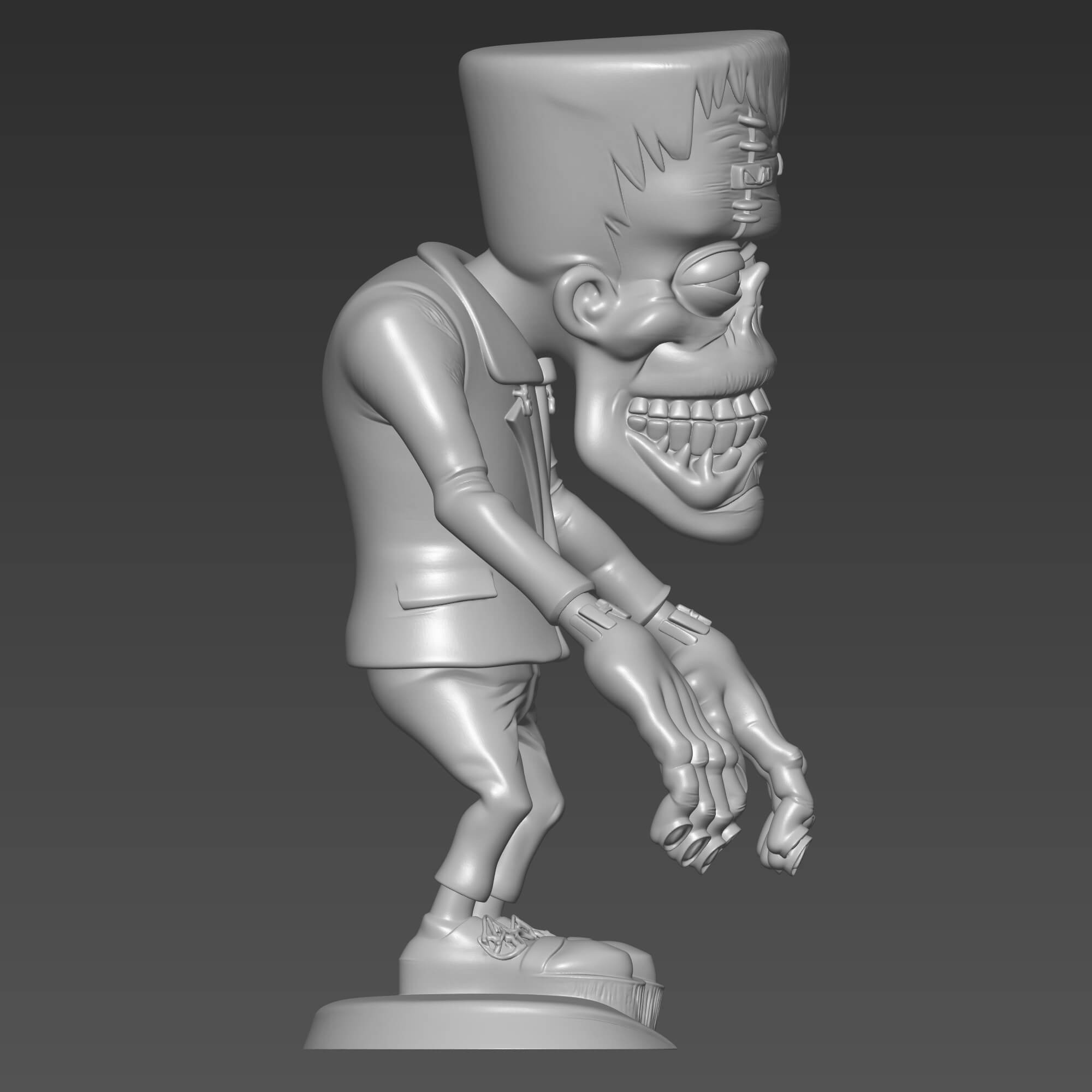 Frankenstein Monster 3D STL File Halloween Collectible Model 3D Model
