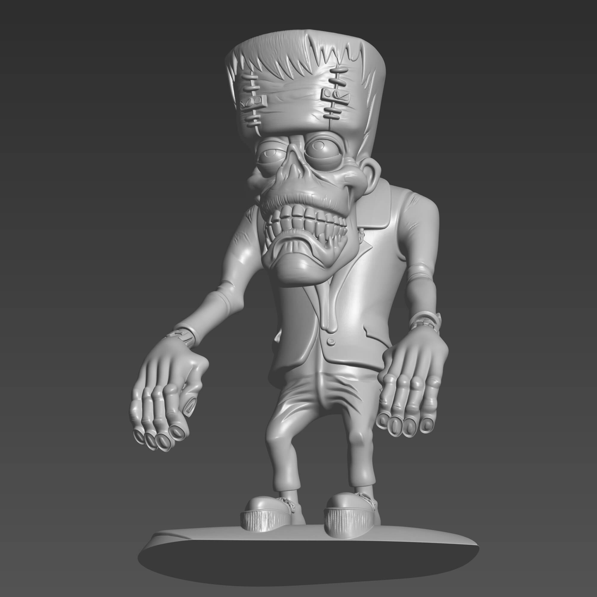 Frankenstein Monster 3D STL File Halloween Collectible Model 3D Model