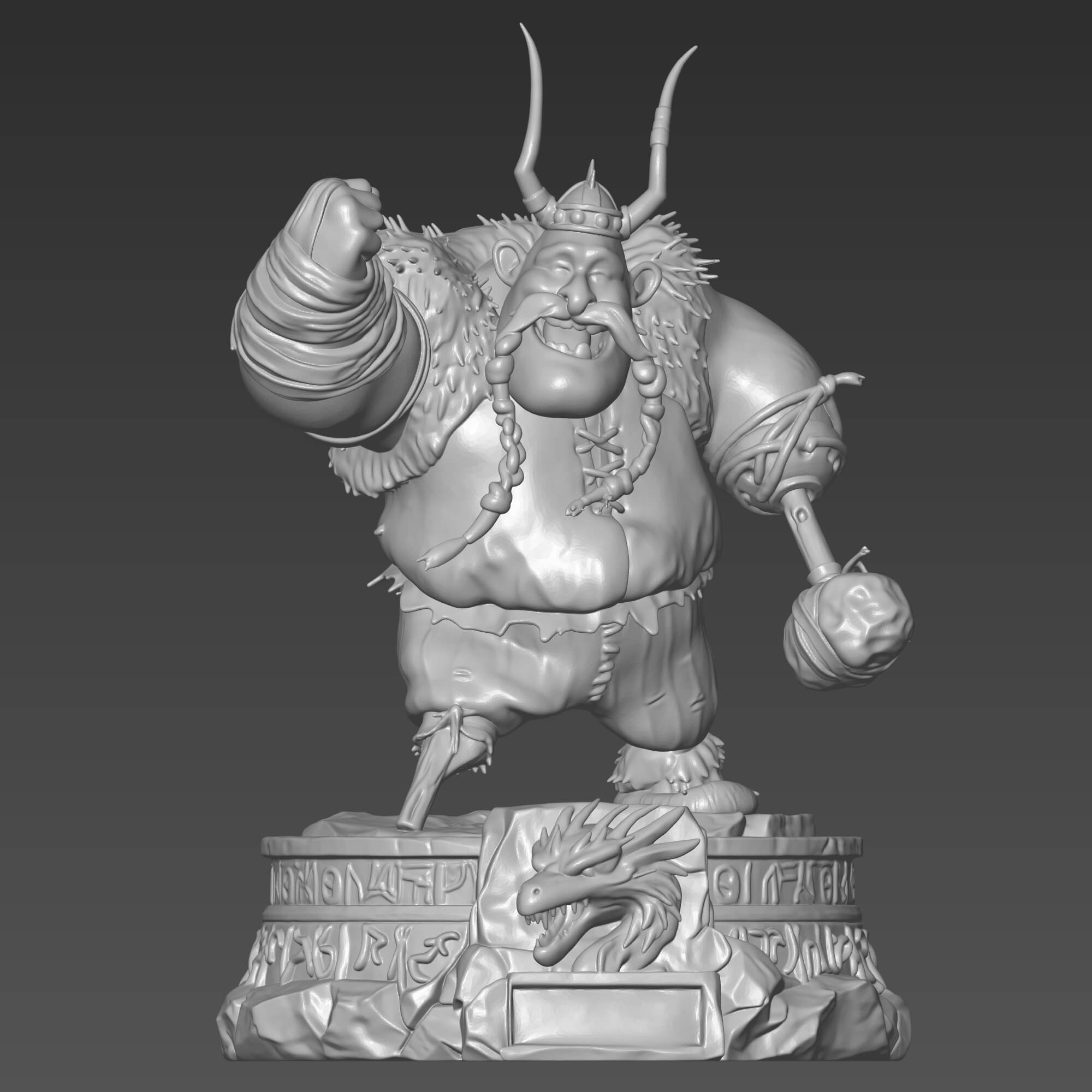 Gobber 3D STL File How to Train Your Dragon 3D Model