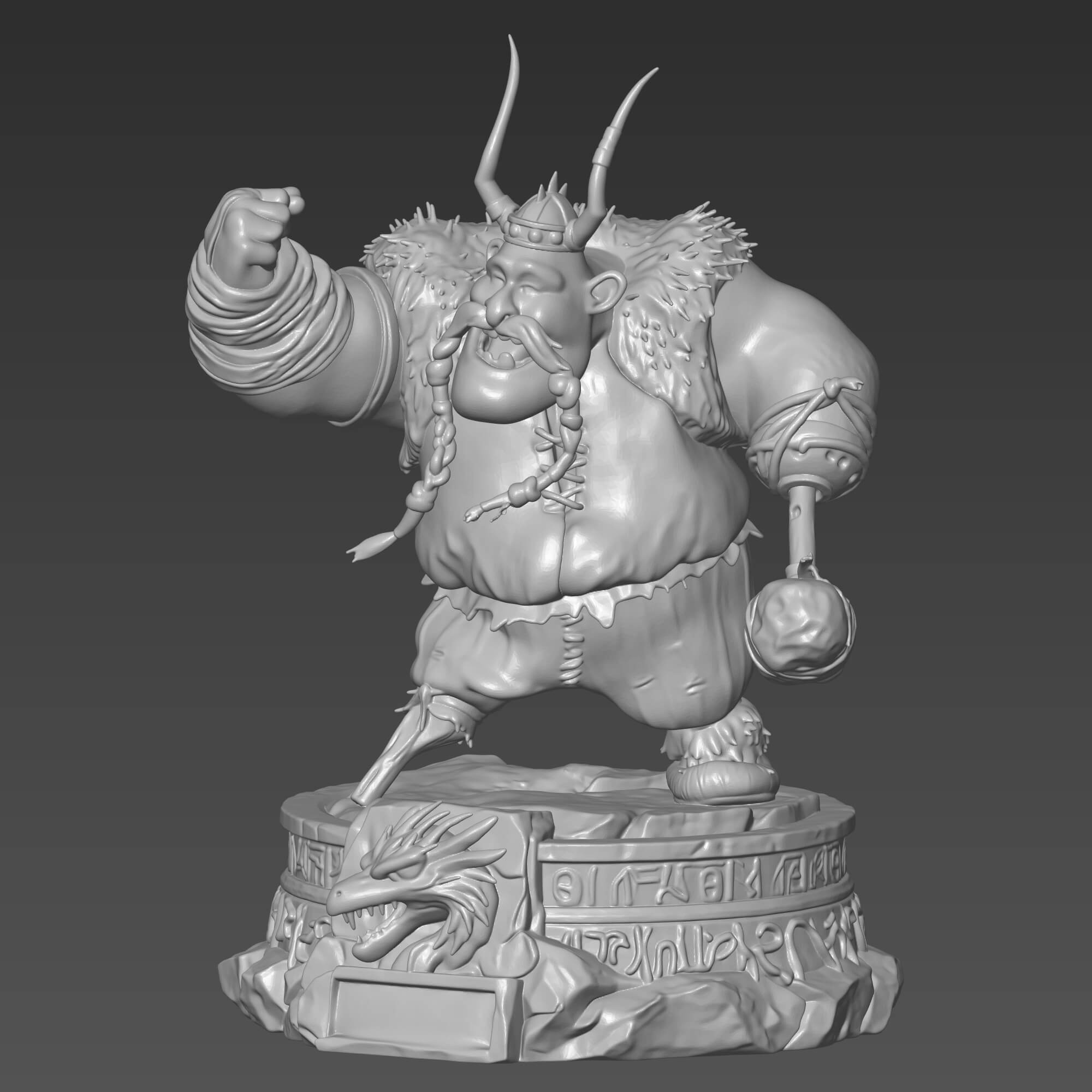 Gobber 3D STL File How to Train Your Dragon 3D Model