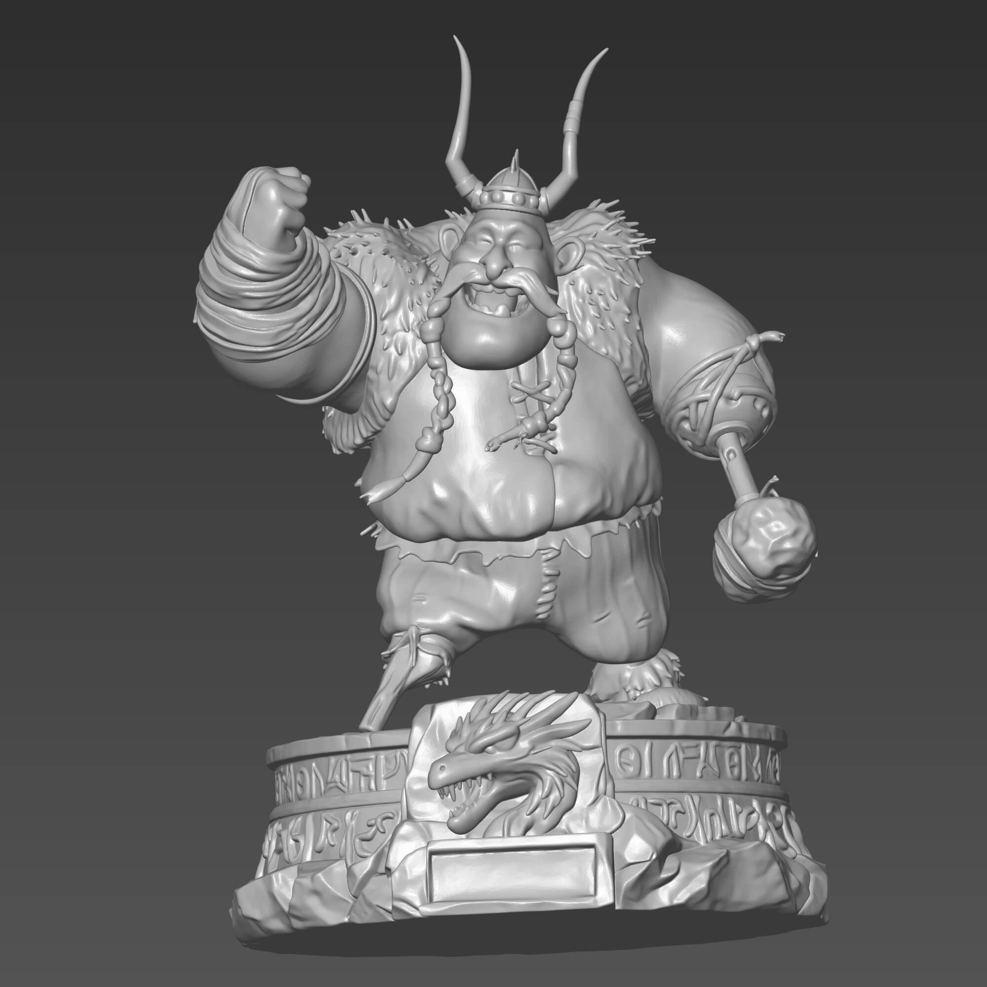 Gobber 3D STL File How to Train Your Dragon 3D Model