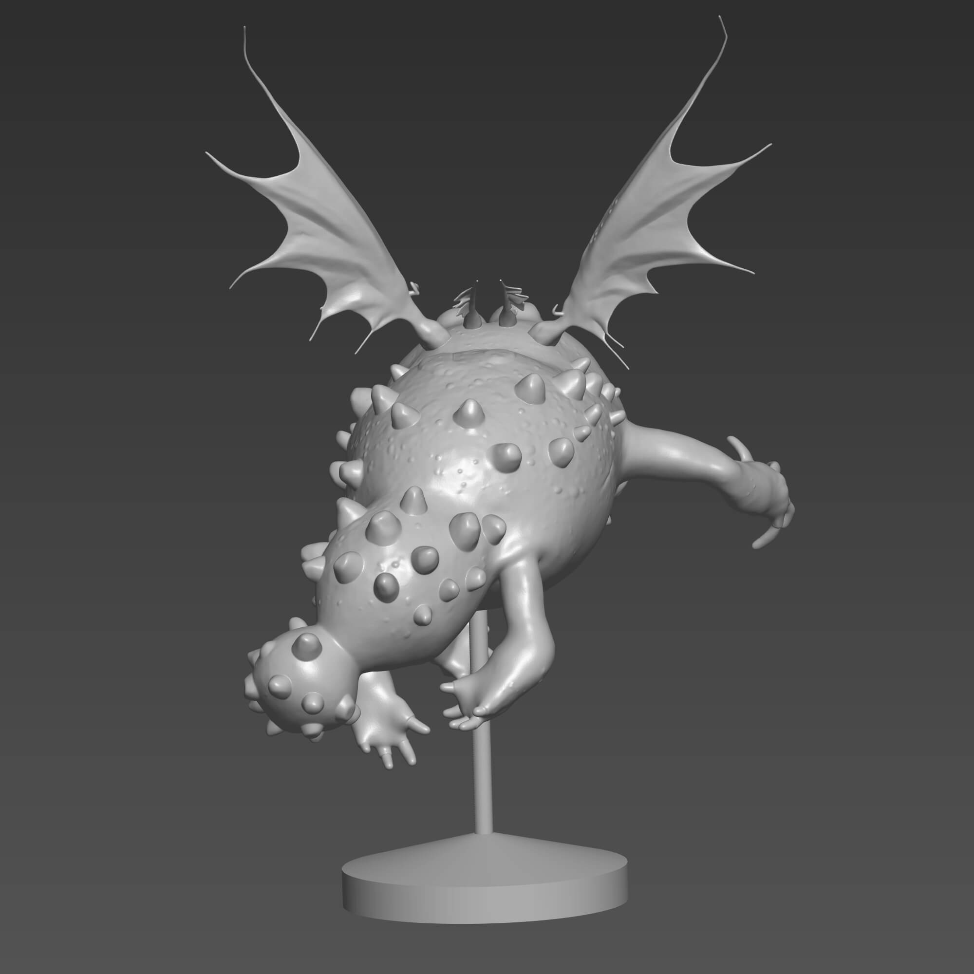 Gronckle Dragon 3D STL File for FDM 3D Printing 3D Model