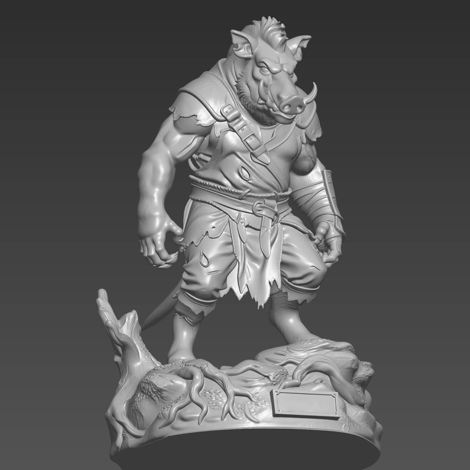 Gruagach Hellboy 3D Model STL High Detail Comic Character 3D Model