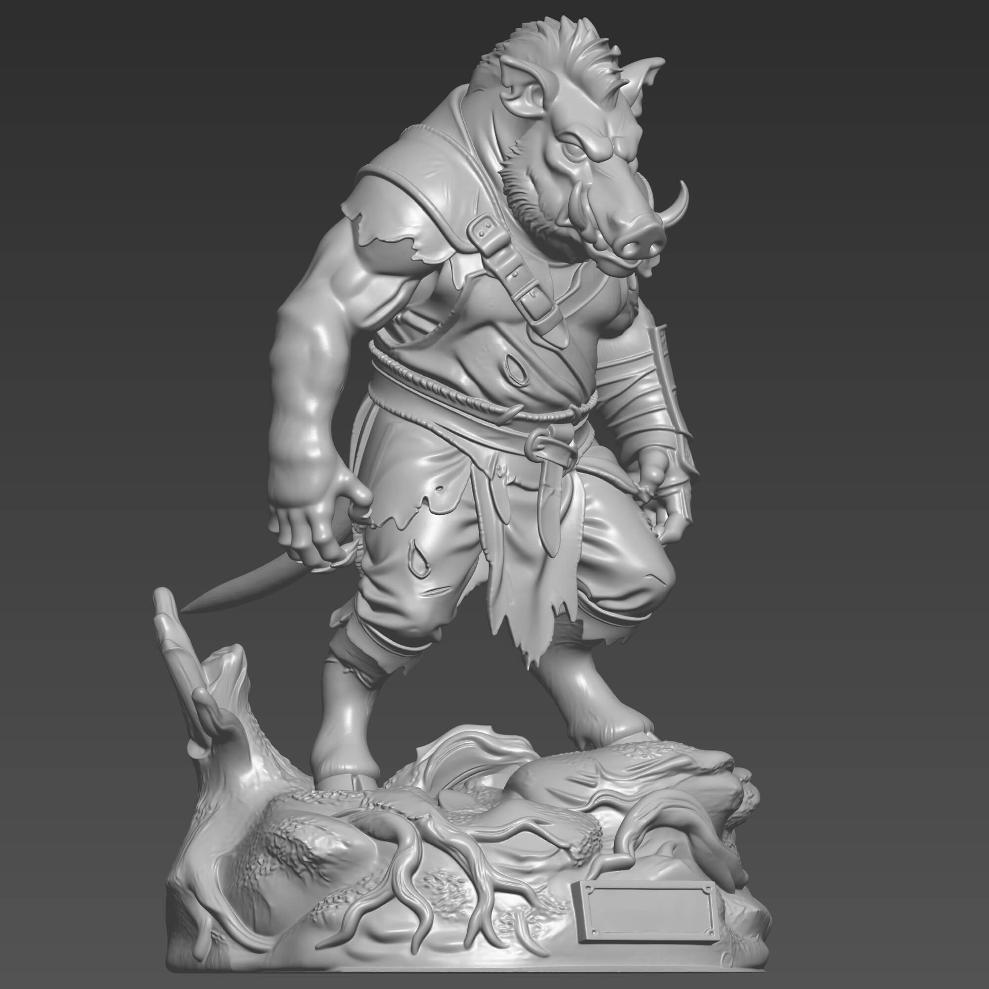 Gruagach Hellboy 3D Model STL High Detail Comic Character 3D Model