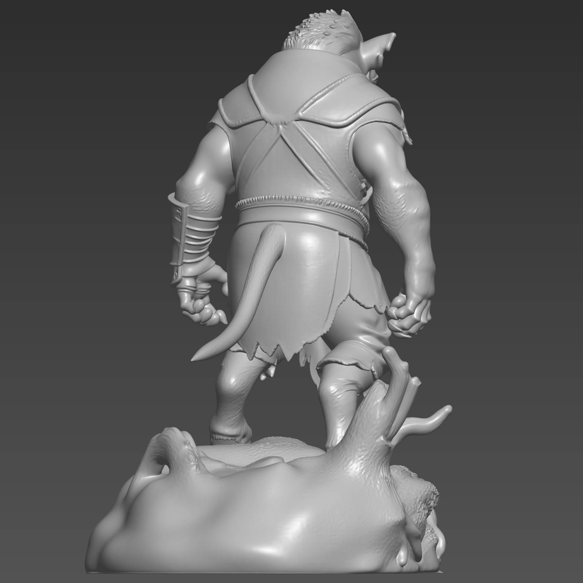 Gruagach Hellboy 3D Model STL High Detail Comic Character 3D Model