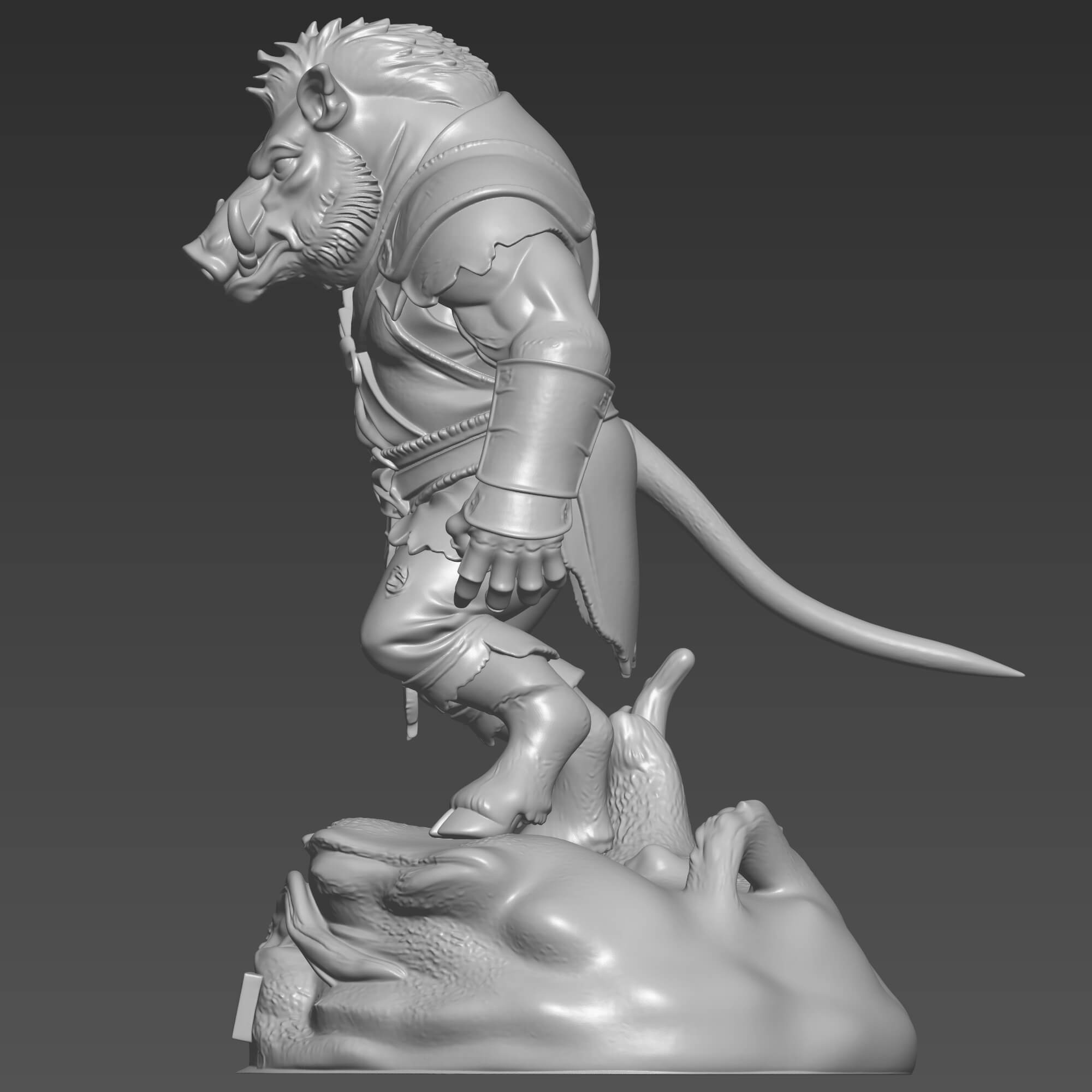 Gruagach Hellboy 3D Model STL High Detail Comic Character 3D Model