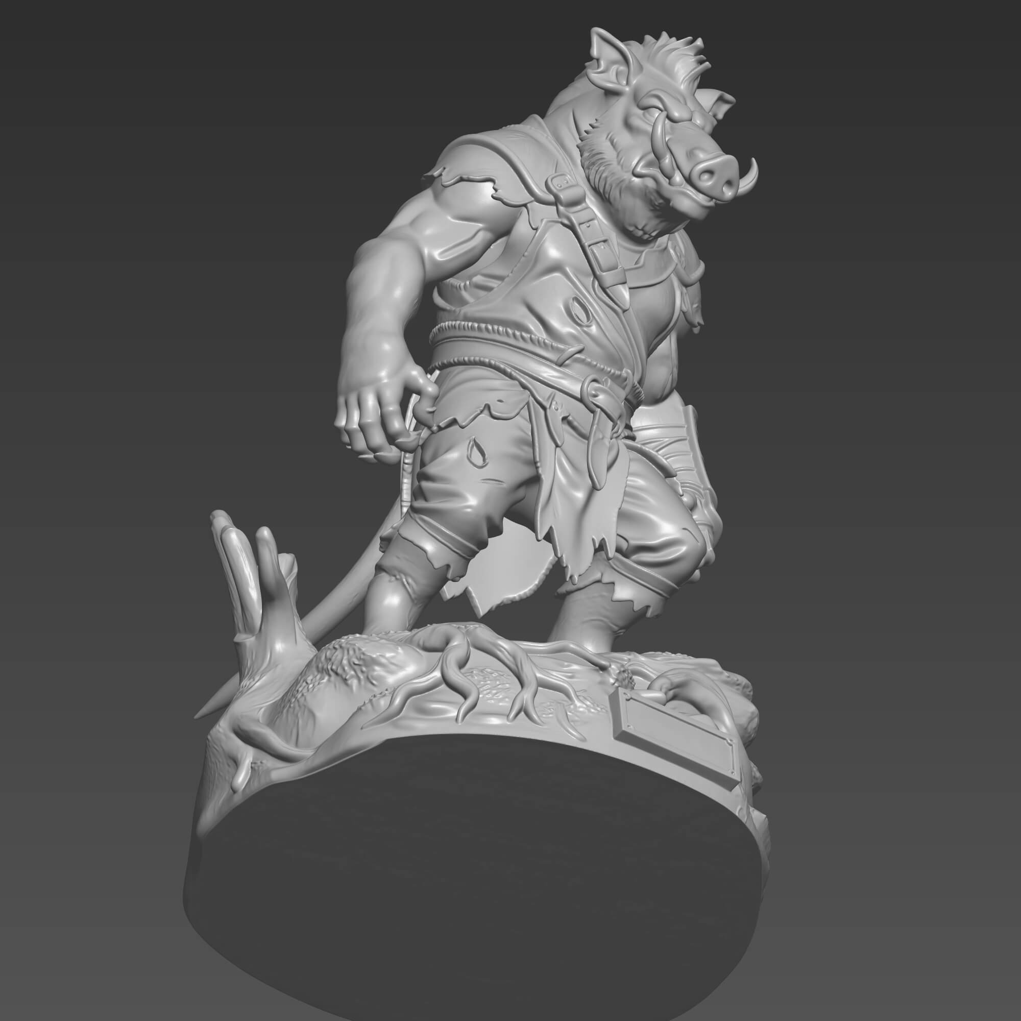 Gruagach Hellboy 3D Model STL High Detail Comic Character 3D Model