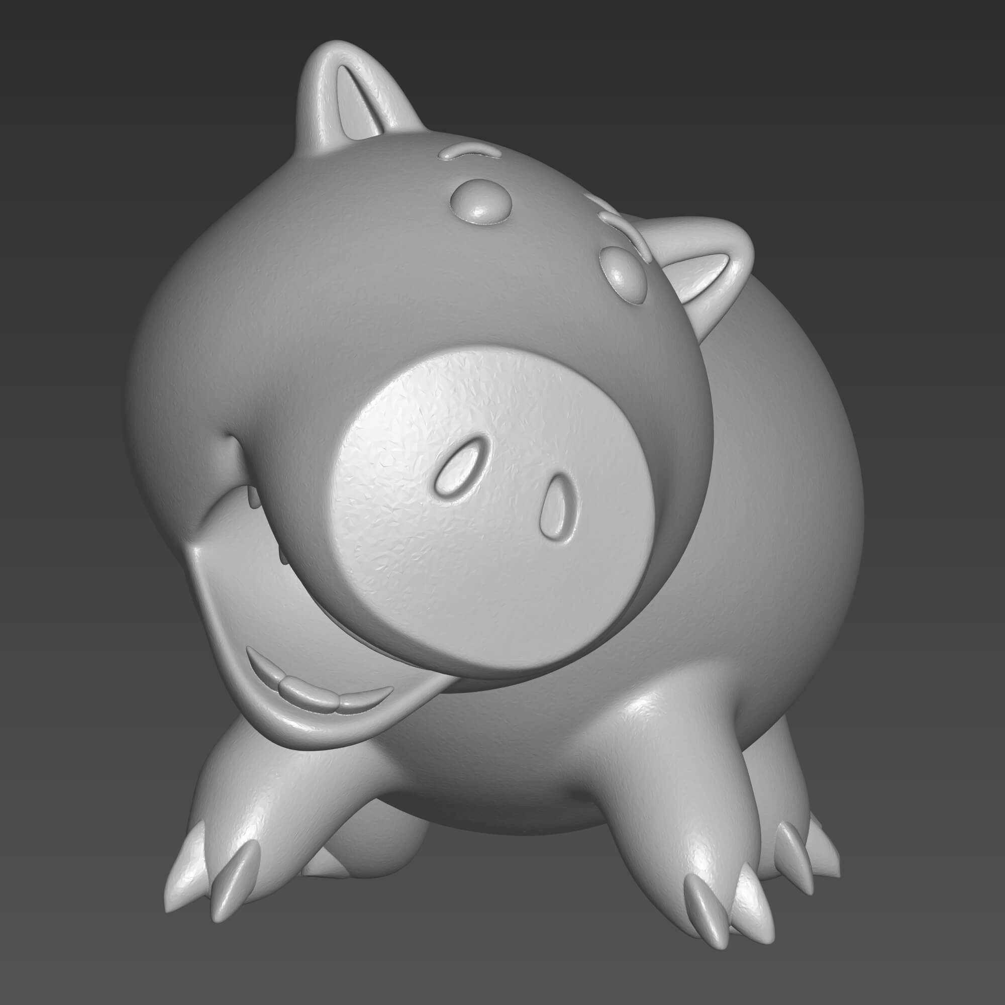 Hamm Piggy Bank 3D STL File - Toy Story Inspired 3D Model