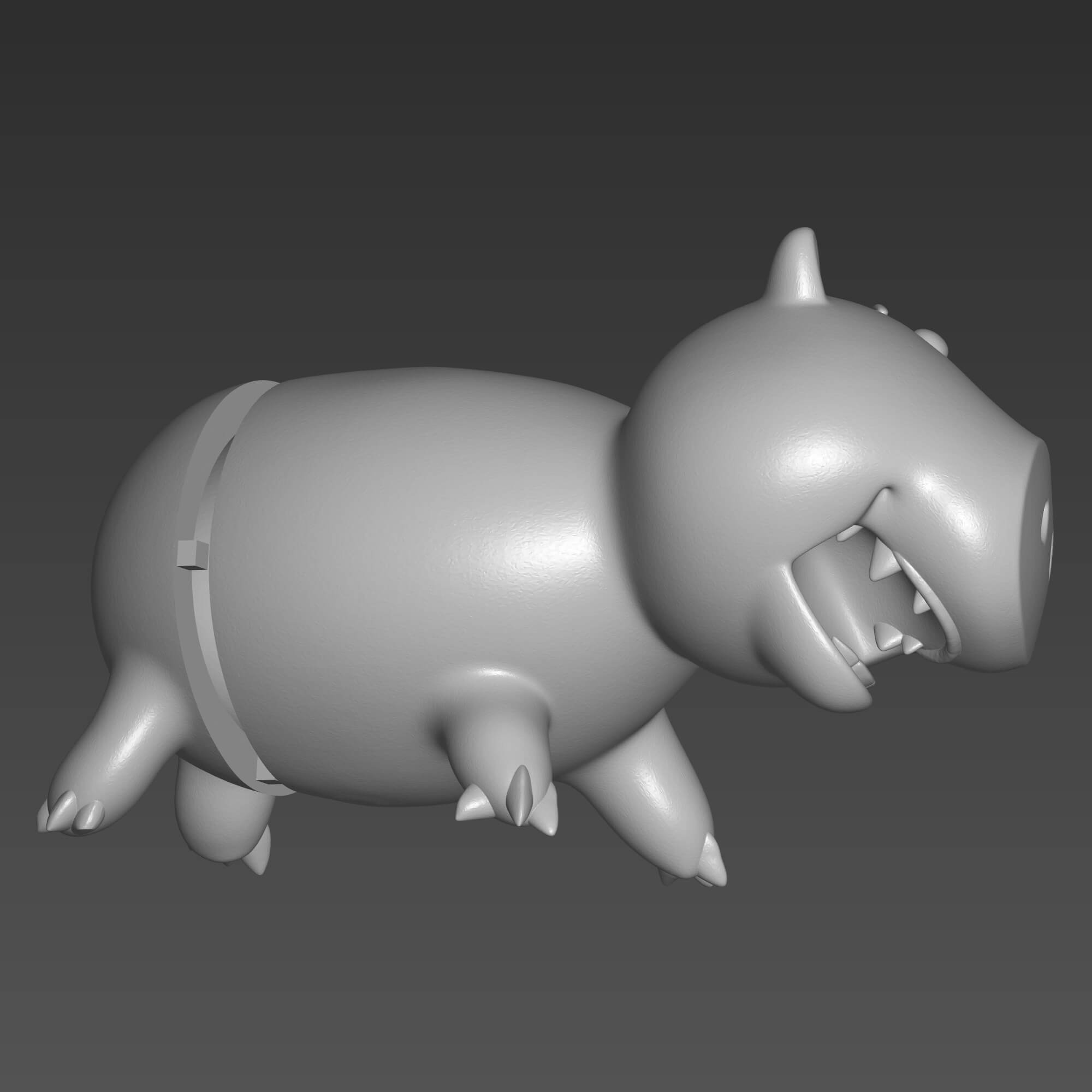Hamm Piggy Bank 3D STL File - Toy Story Inspired 3D Model