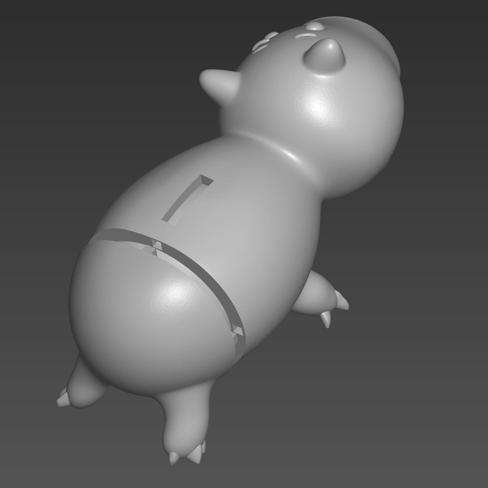 Hamm Piggy Bank 3D STL File - Toy Story Inspired 3D Model