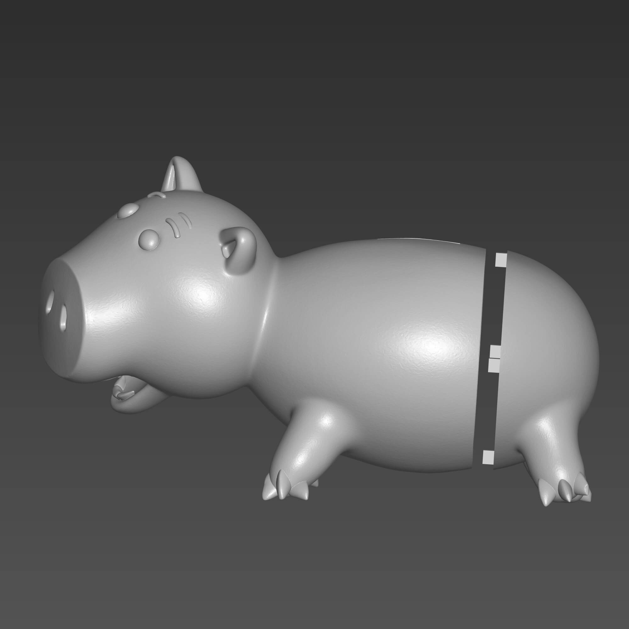 Hamm Piggy Bank 3D STL File - Toy Story Inspired 3D Model