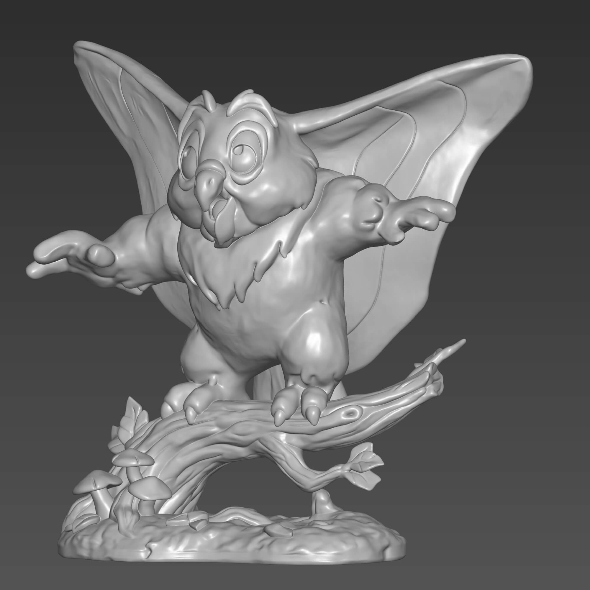 He-Man Owl 3D Print STL File Retro 80s Cartoon 3D Model