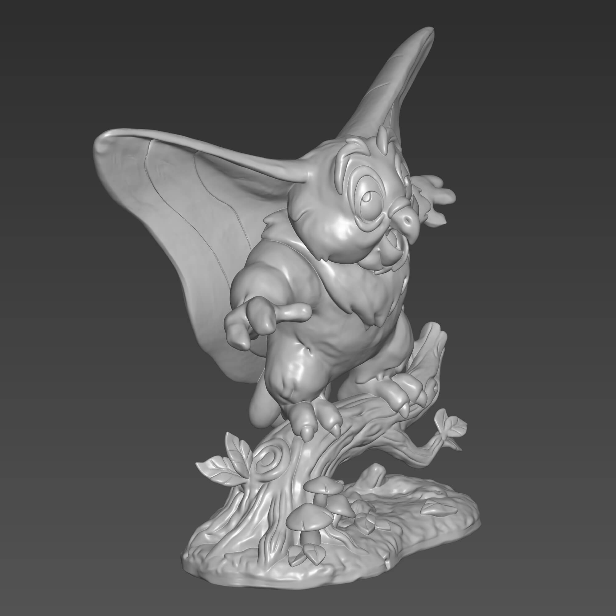 He-Man Owl 3D Print STL File Retro 80s Cartoon 3D Model