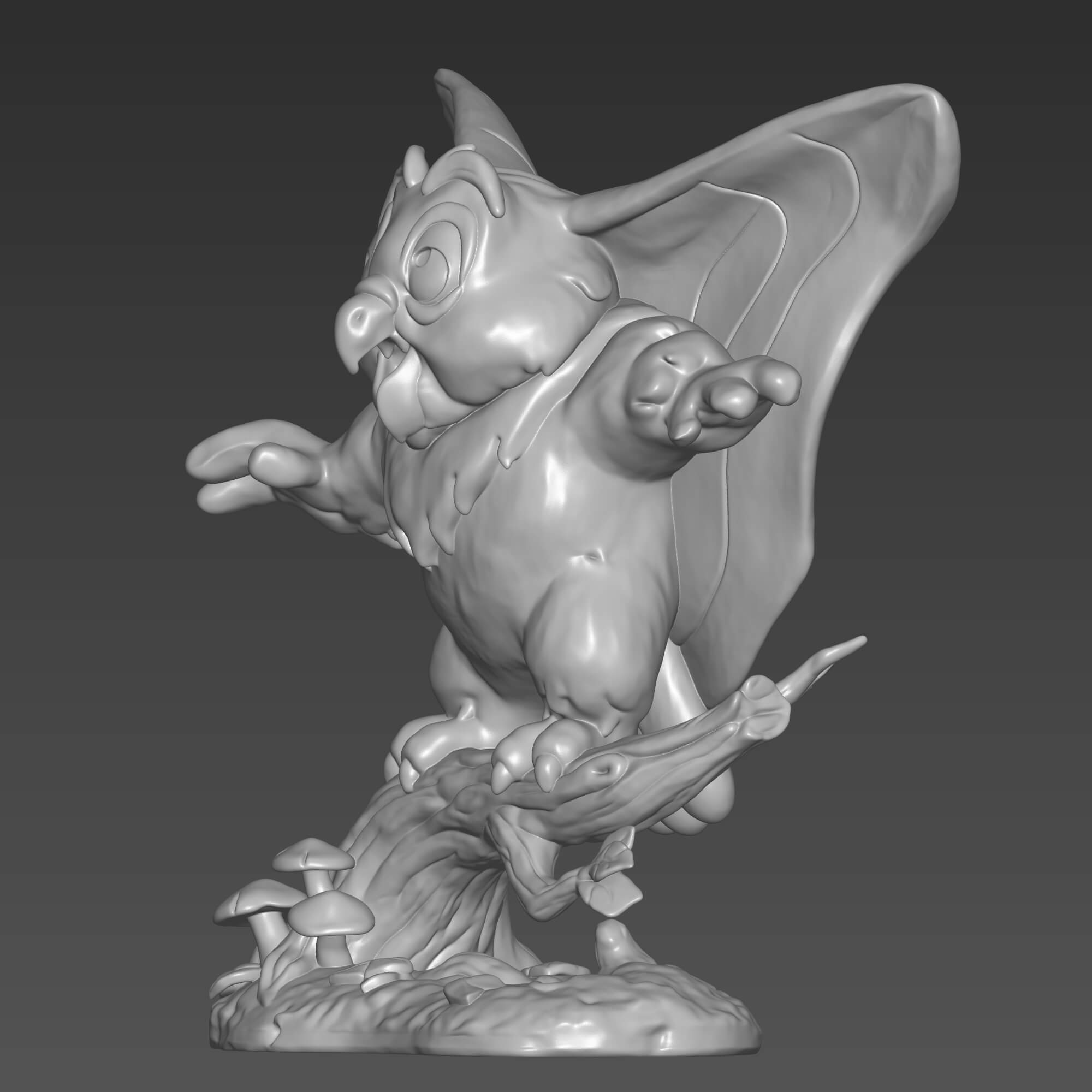 He-Man Owl 3D Print STL File Retro 80s Cartoon 3D Model