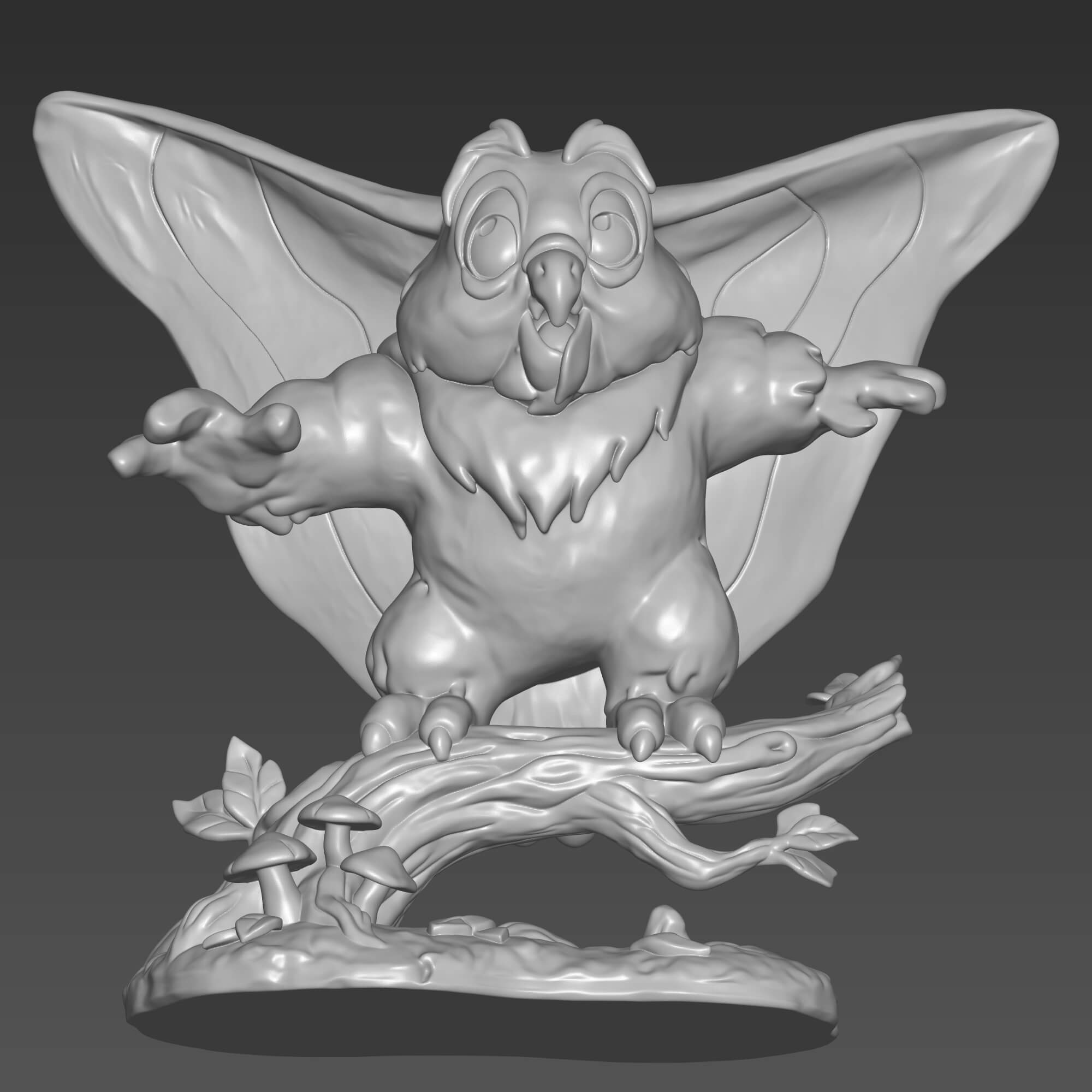 He-Man Owl 3D Print STL File Retro 80s Cartoon 3D Model