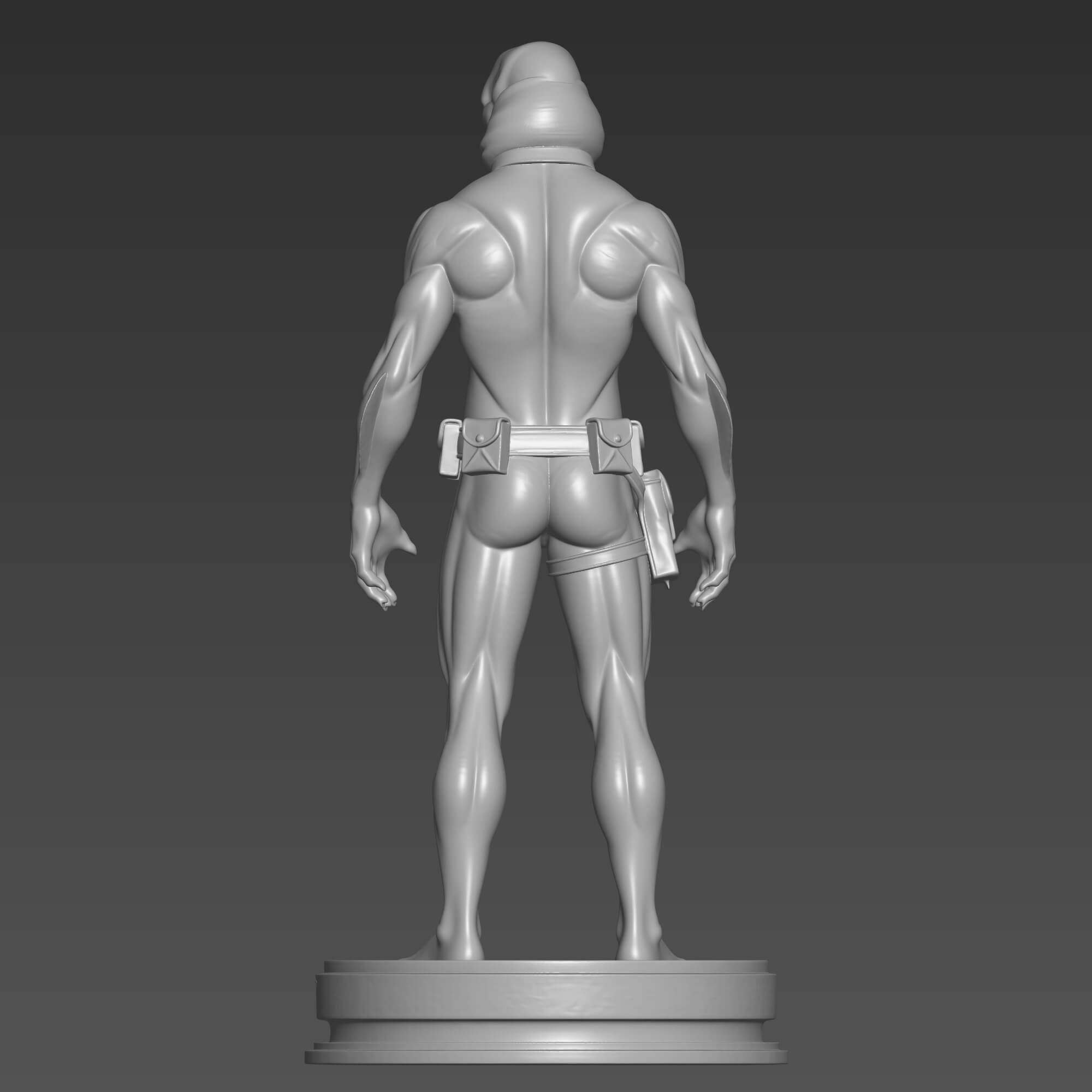 High-Detail Abe Sapien Figure STL File - Hellboy Character 3D Model