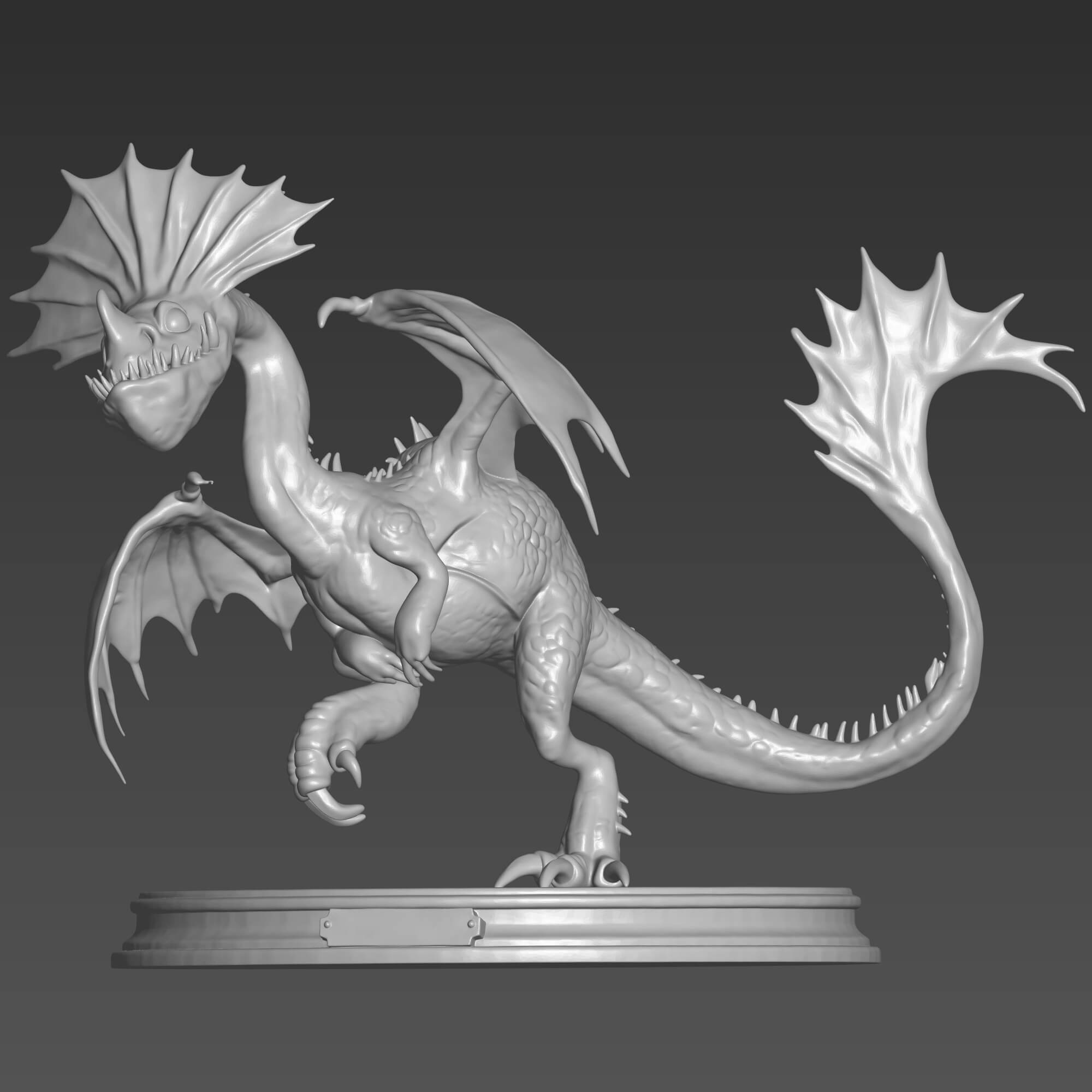Hobblegrunt Dragon 3D STL File for 3D Printing 3D Model