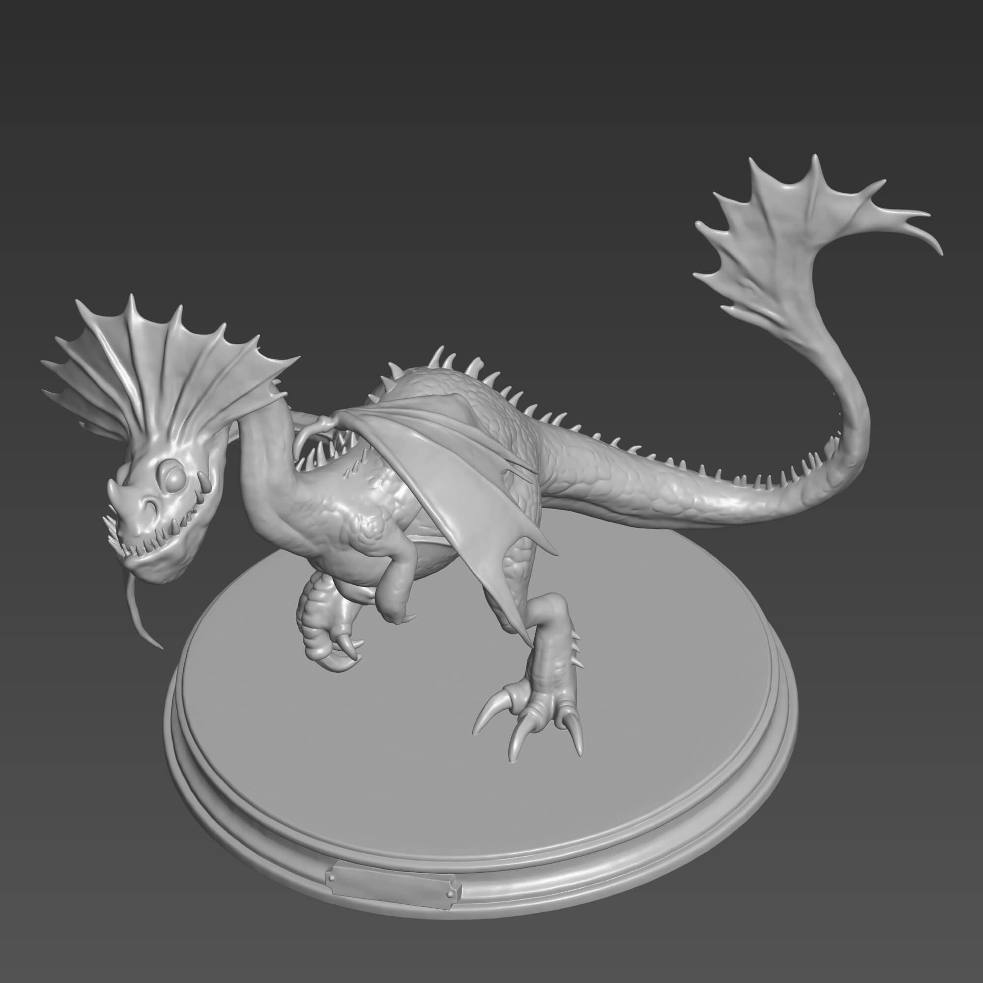 Hobblegrunt Dragon 3D STL File for 3D Printing 3D Model