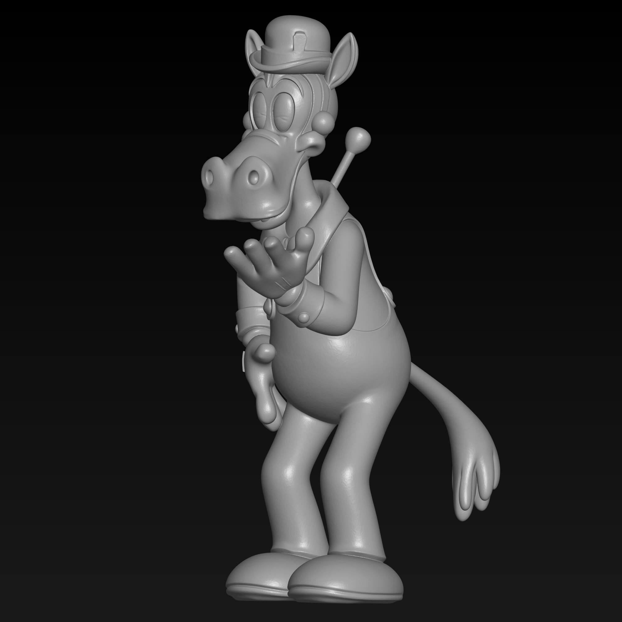 Horace Horsecollar Classic Disney Retro 3d Print STL File 3D Model