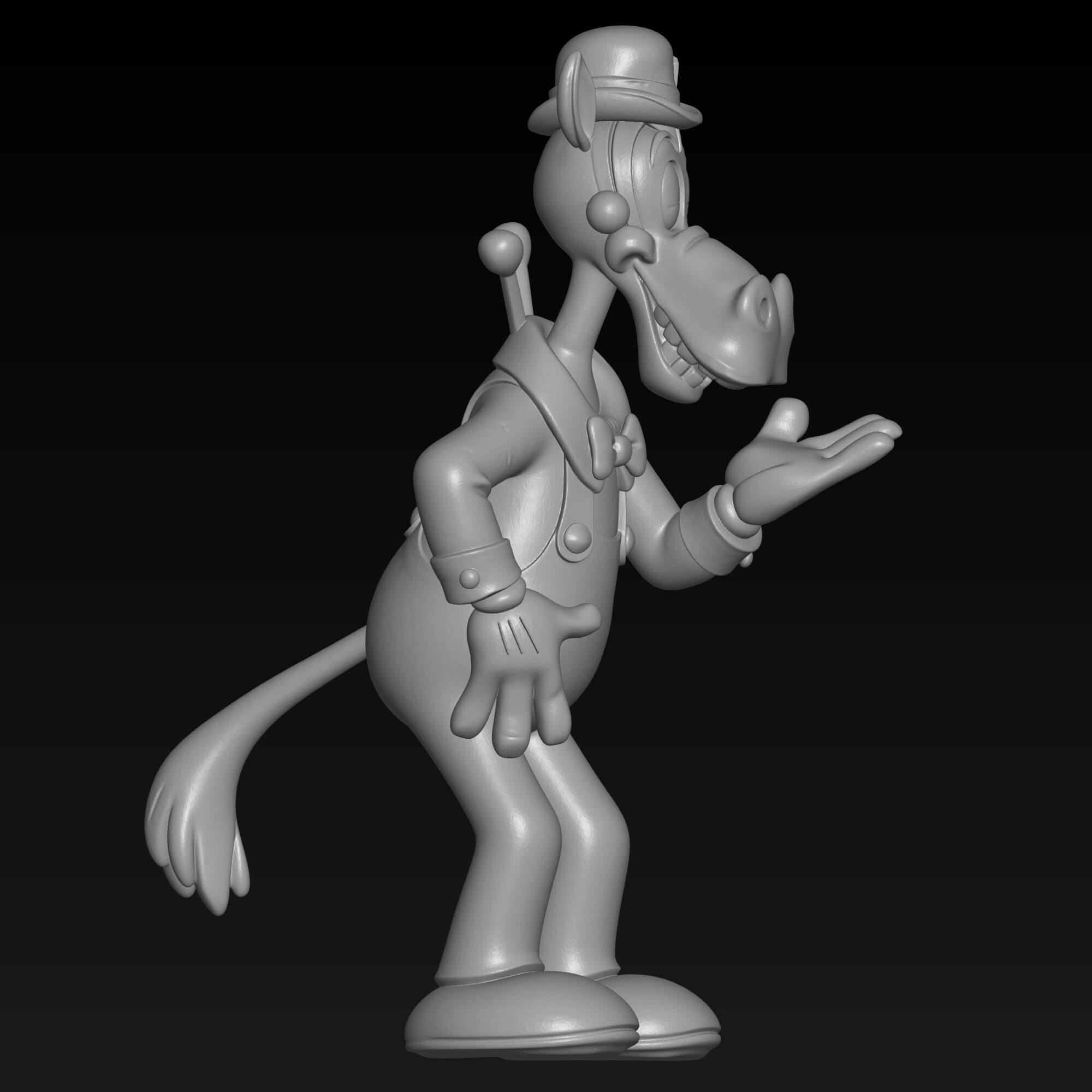 Horace Horsecollar Classic Disney Retro 3d Print STL File 3D Model