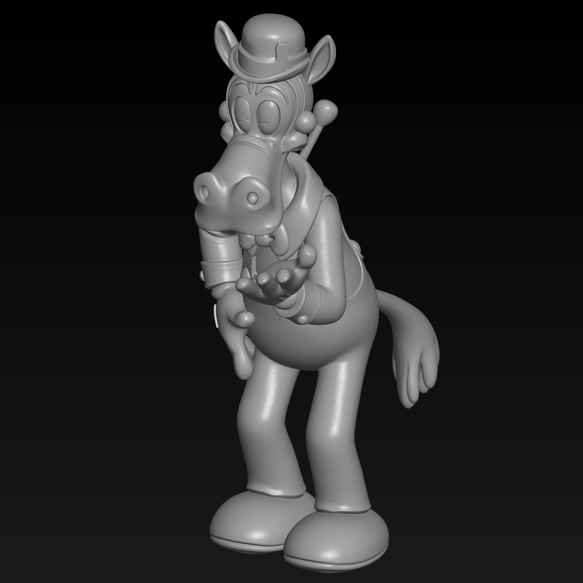 Horace Horsecollar Classic Disney Retro 3d Print STL File 3D Model