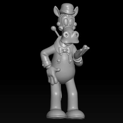 Horace Horsecollar Classic Disney Retro 3d Print STL File 3D Model