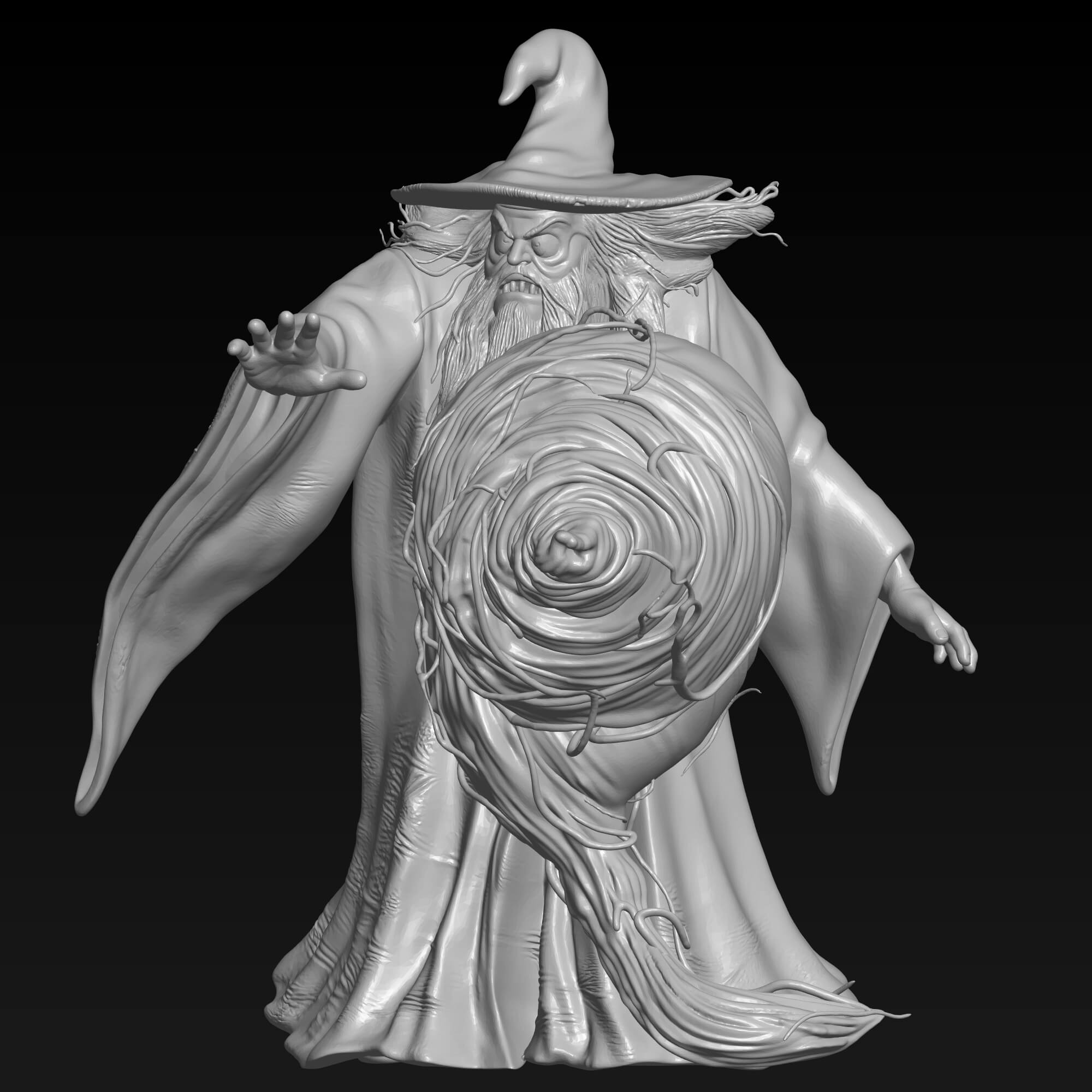 Warlock Wizard 3D STL File Minions and Monsters Animated 3D Model