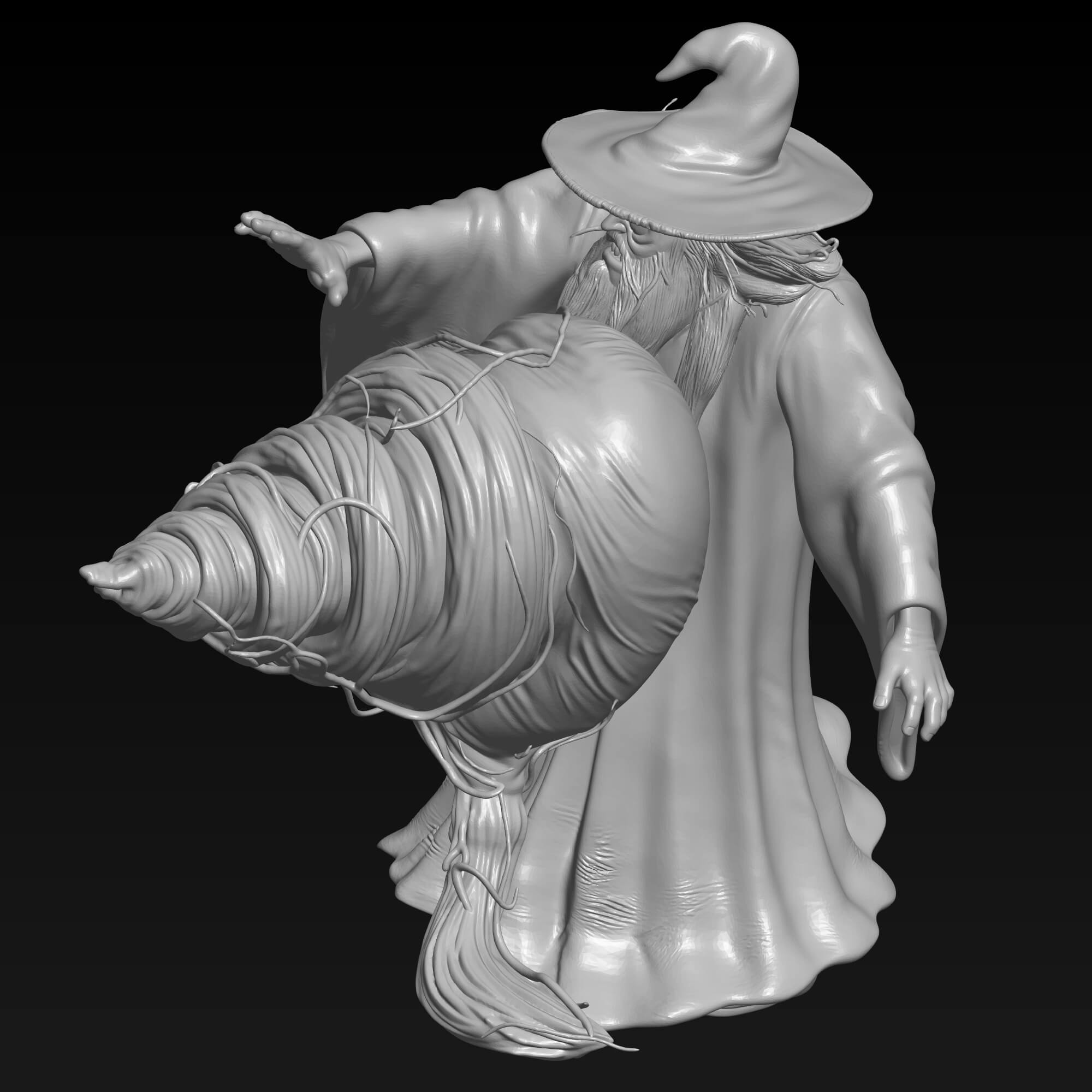 Warlock Wizard 3D STL File Minions and Monsters Animated 3D Model