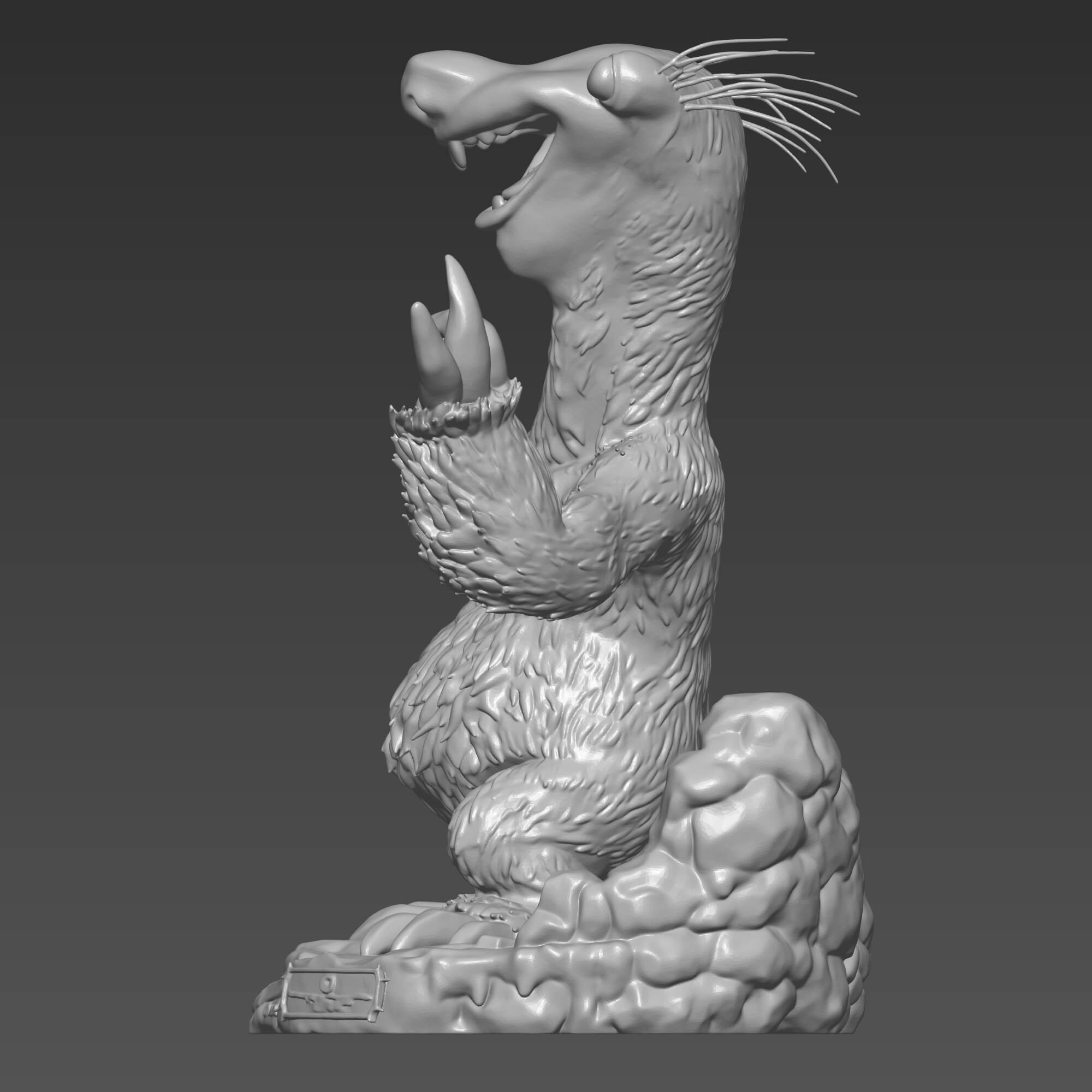 Ice Age Inspired Sid the Sloth 3D Print STL File 3D Model