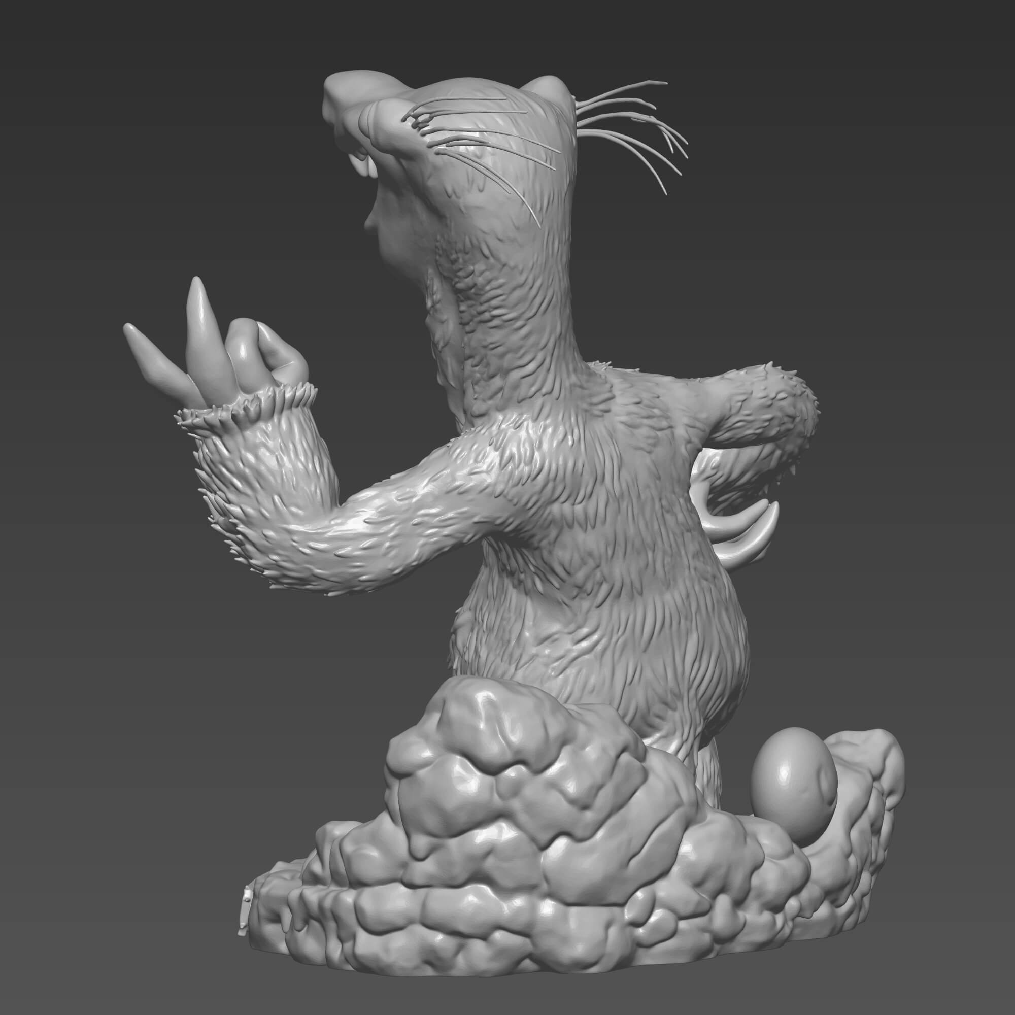 Ice Age Inspired Sid the Sloth 3D Print STL File 3D Model