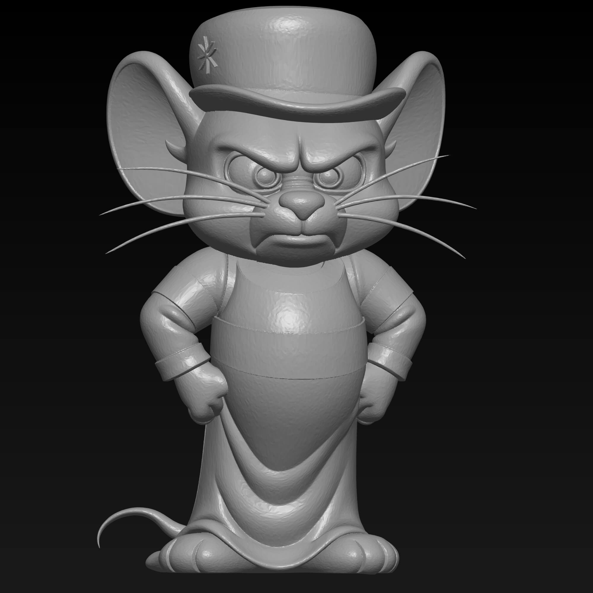 Jerrys Cousin Muscles Mouse 3D STL File - Tom and Jerry 3D Model