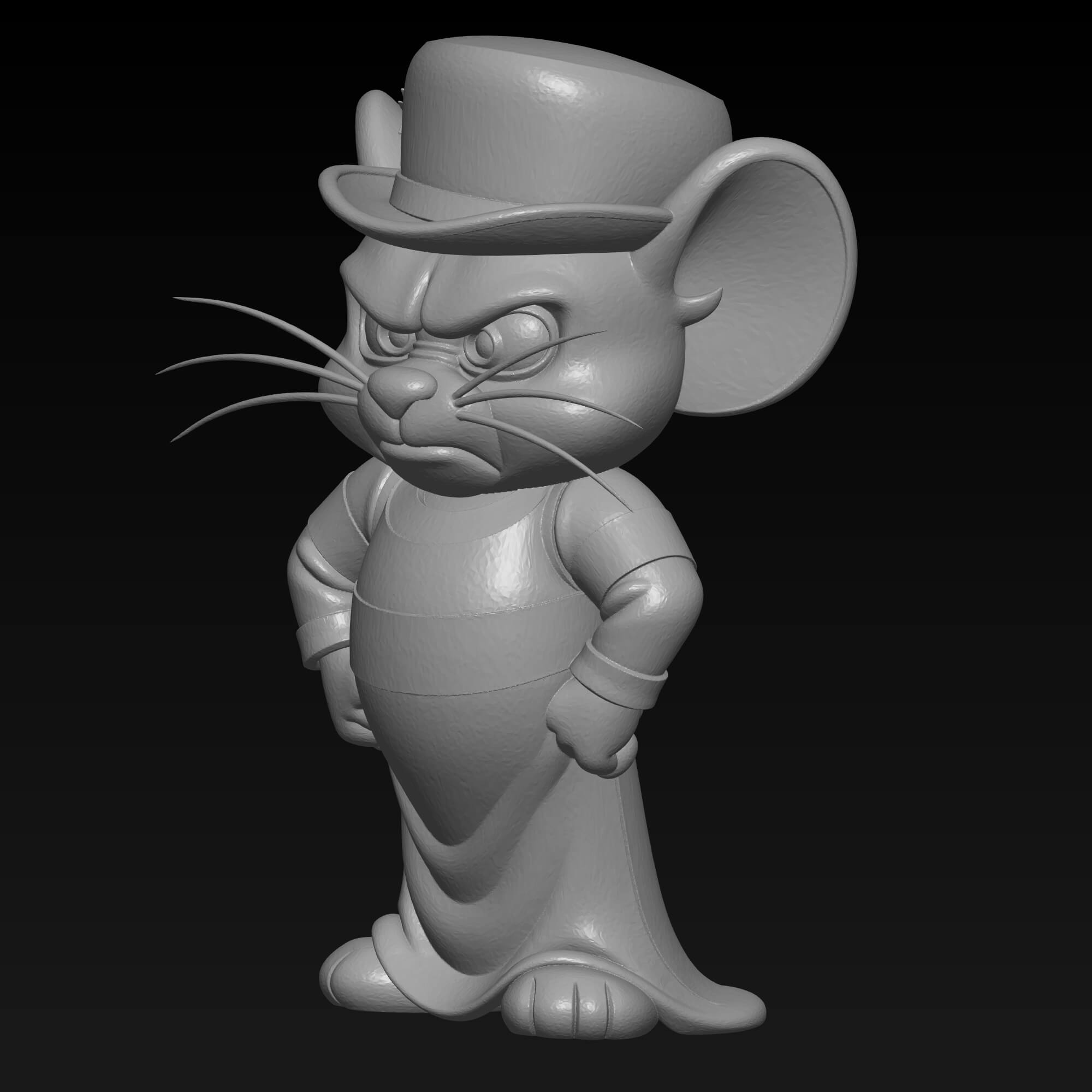 Jerrys Cousin Muscles Mouse 3D STL File - Tom and Jerry 3D Model