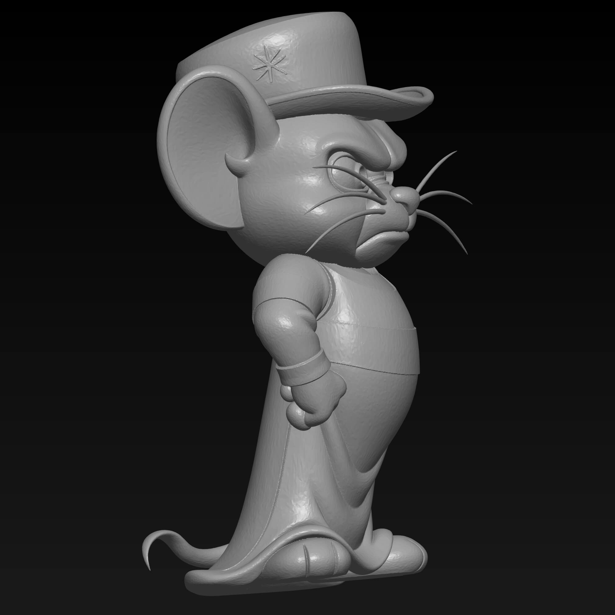 Jerrys Cousin Muscles Mouse 3D STL File - Tom and Jerry 3D Model