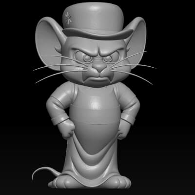 Jerrys Cousin Muscles Mouse 3D STL File - Tom and Jerry 3D Model