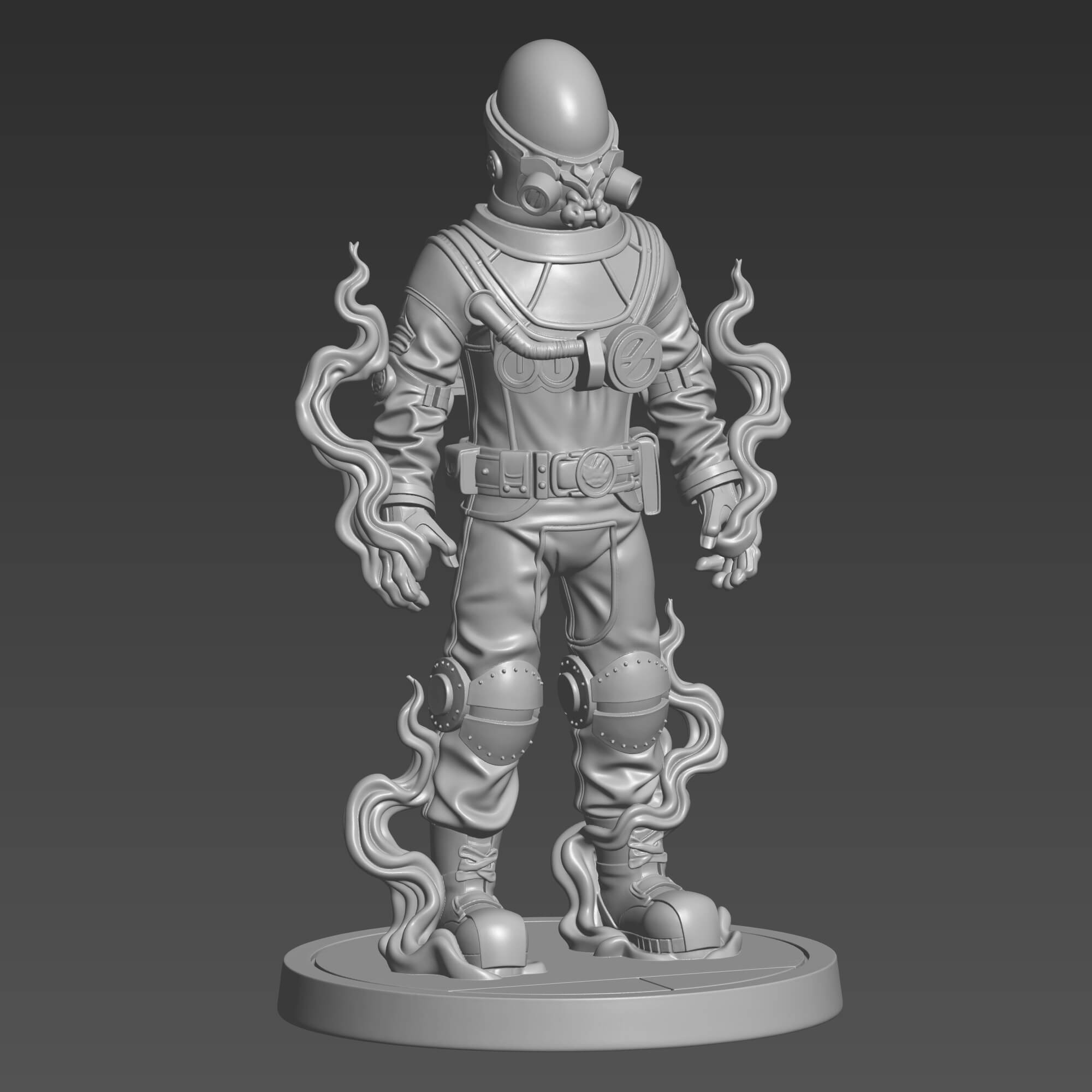 Johann Krauss 3D Print STL File - Hellboy Character Figurine 3D Model