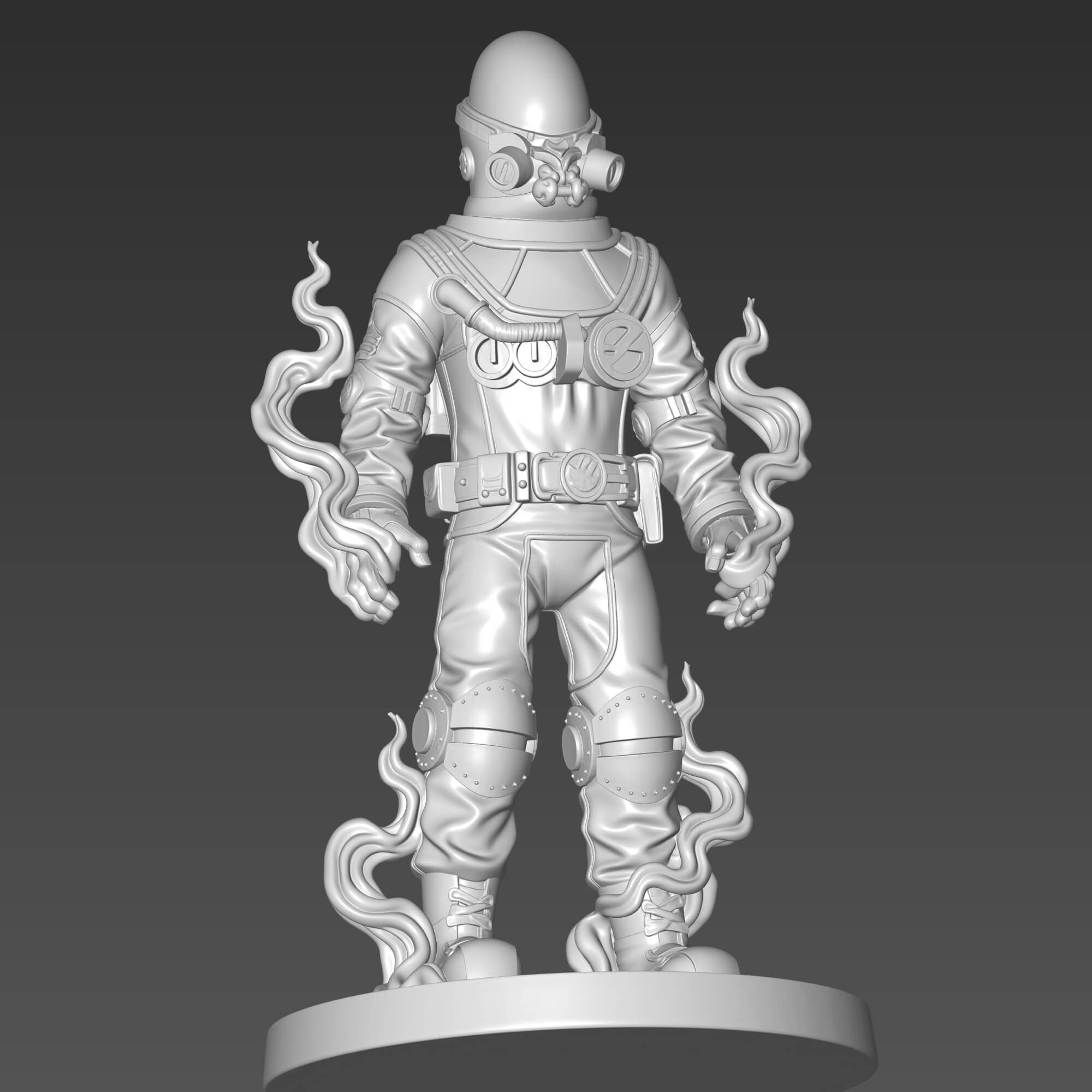 Johann Krauss 3D Print STL File - Hellboy Character Figurine 3D Model
